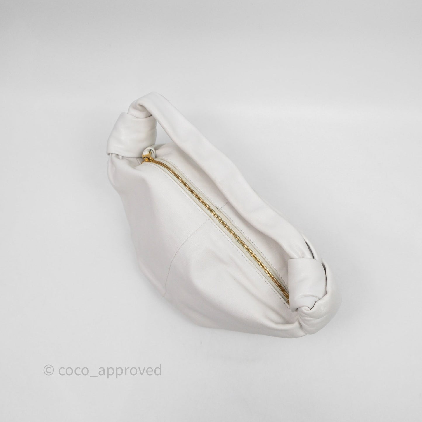 Bottega Veneta Double Knot Leather White Bag