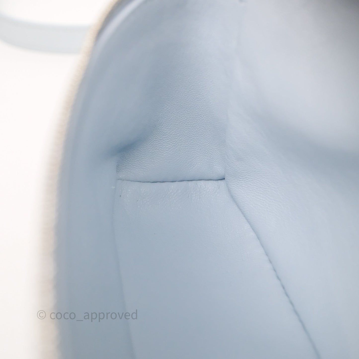Loro Piana Extra Pocket L19 Light Blue Grained Calfskin