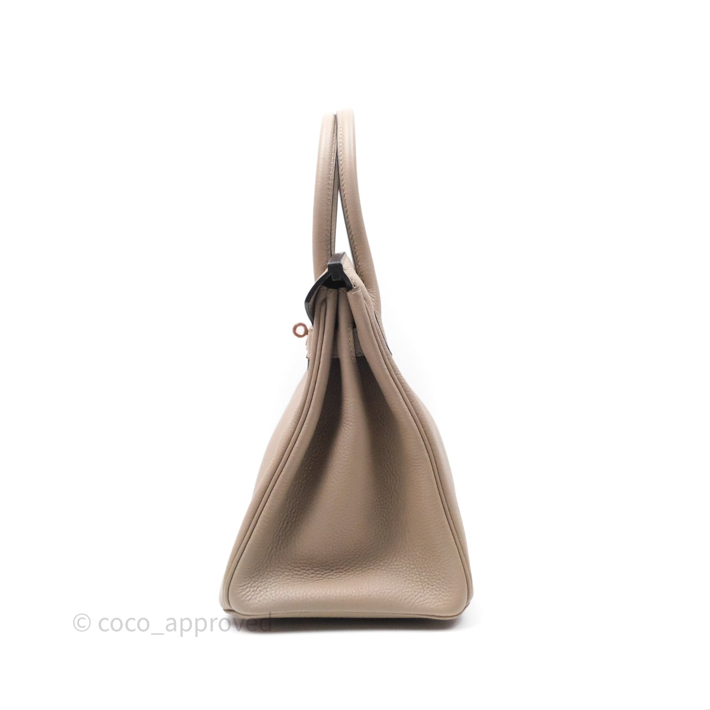 Hermès Birkin 30 Retourne Gris Asphalte M8 Togo Rose Gold Hardware