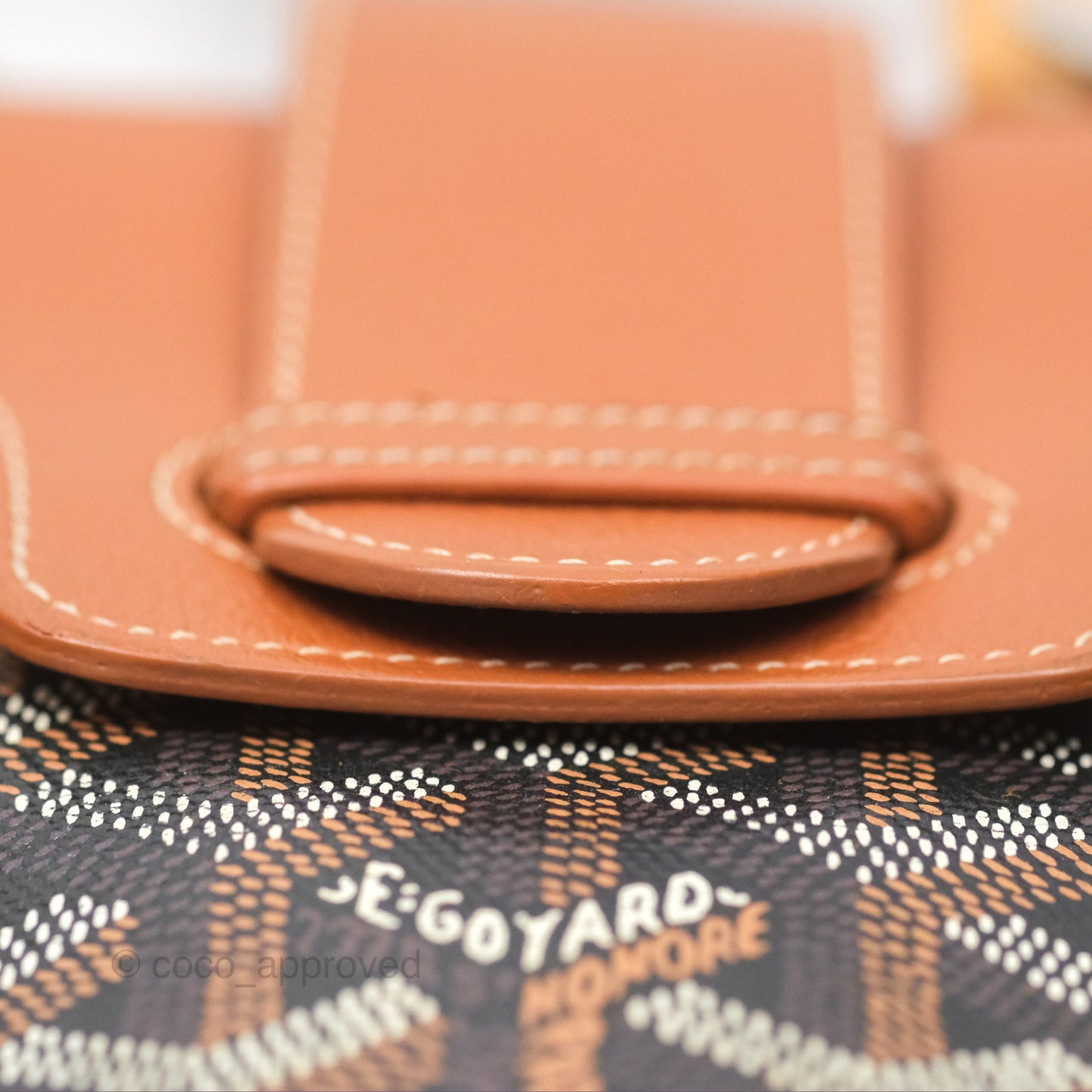 Goyard Saïgon Mini Bag Tan Goyardine Canvas/Chevroches Calfskin