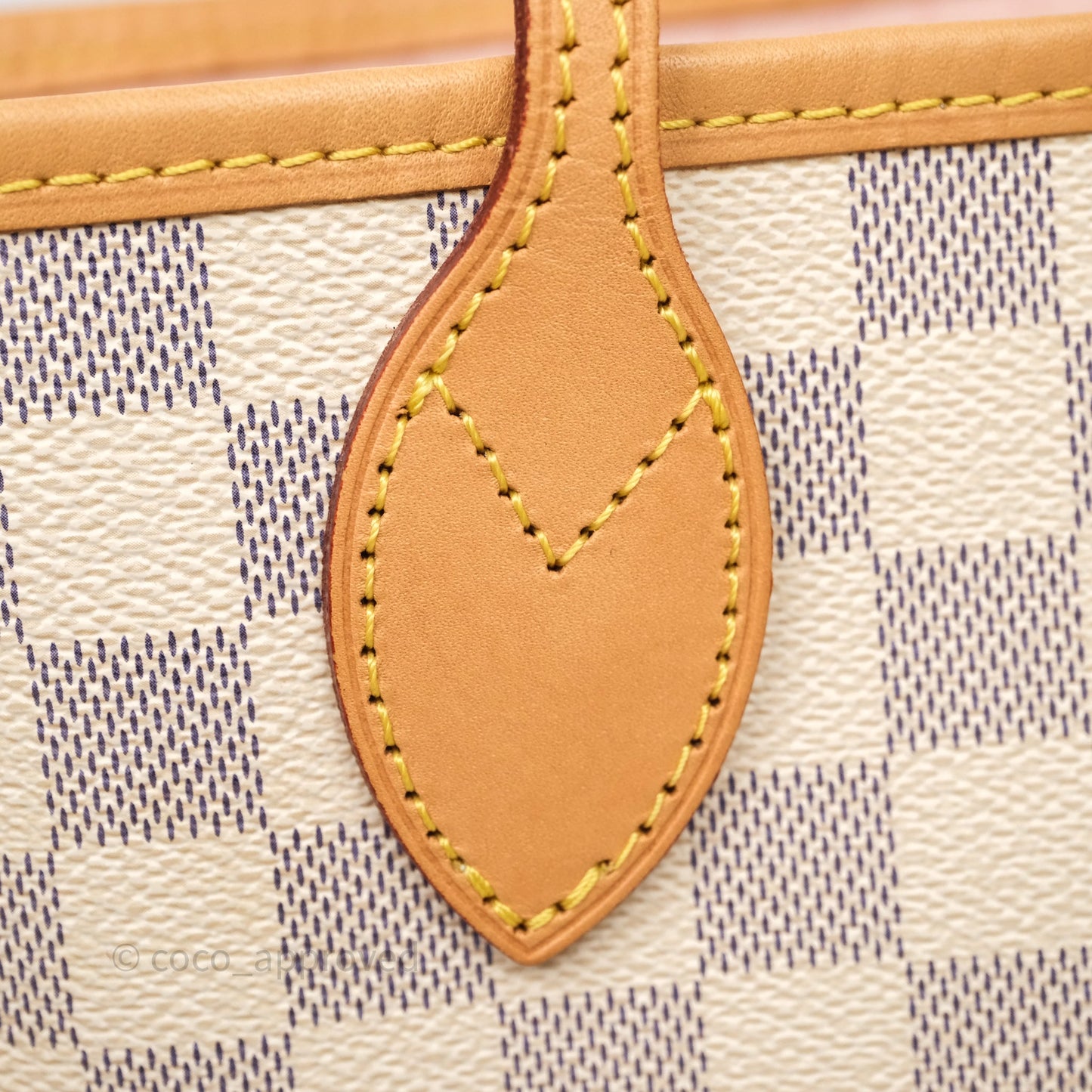 Louis Vuitton Neverfull MM Damier Azur Canvas Tote Bag
