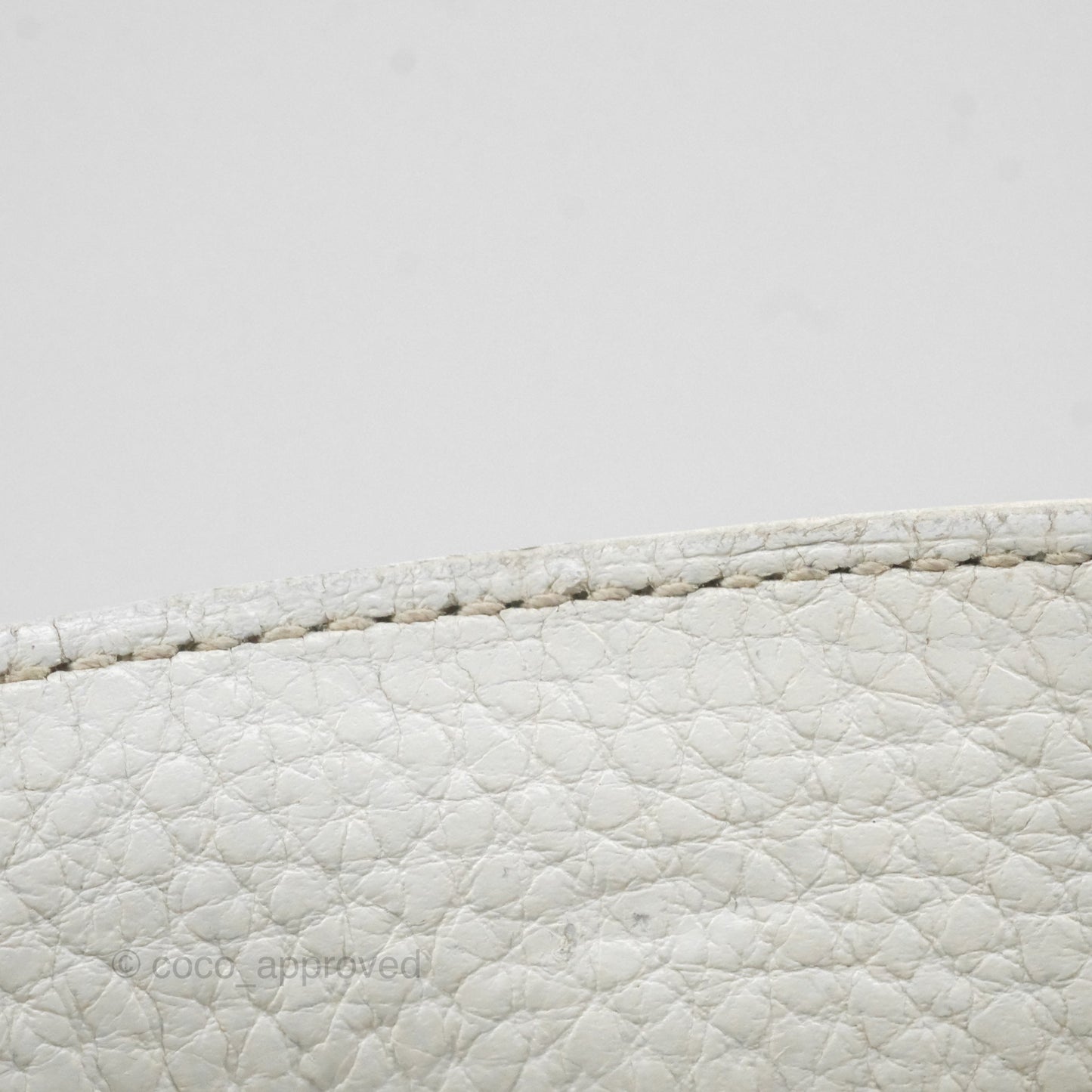 Hermès Lindy 30 White Clemence Palladium Hardware