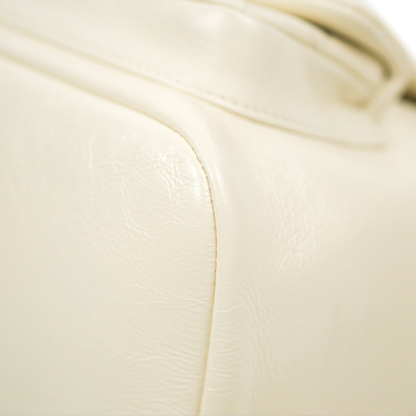 Chanel Quilted Small Duma Drawstring Backpack Ivory White Calfskin Gold Hardware