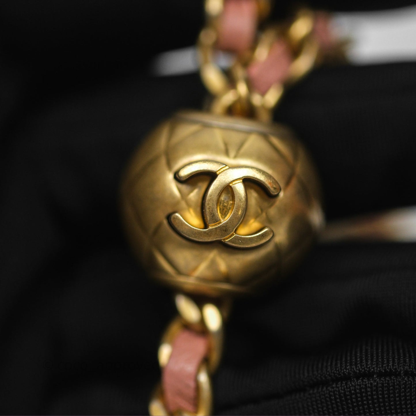 Chanel Mini Pearl Crush Vanity With Chain Pink Gold Hardware