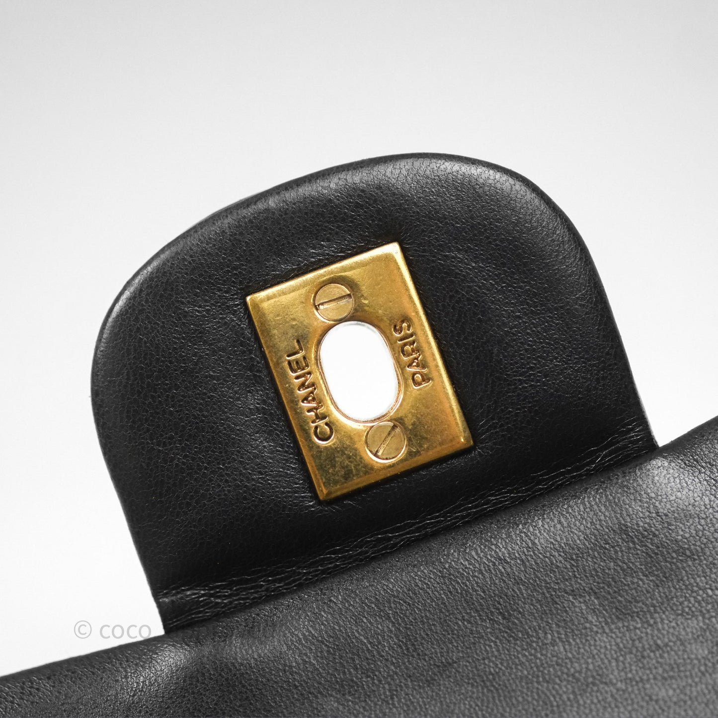 Chanel Classic Vintage Small Flap Black Lambskin 24K Gold Hardware