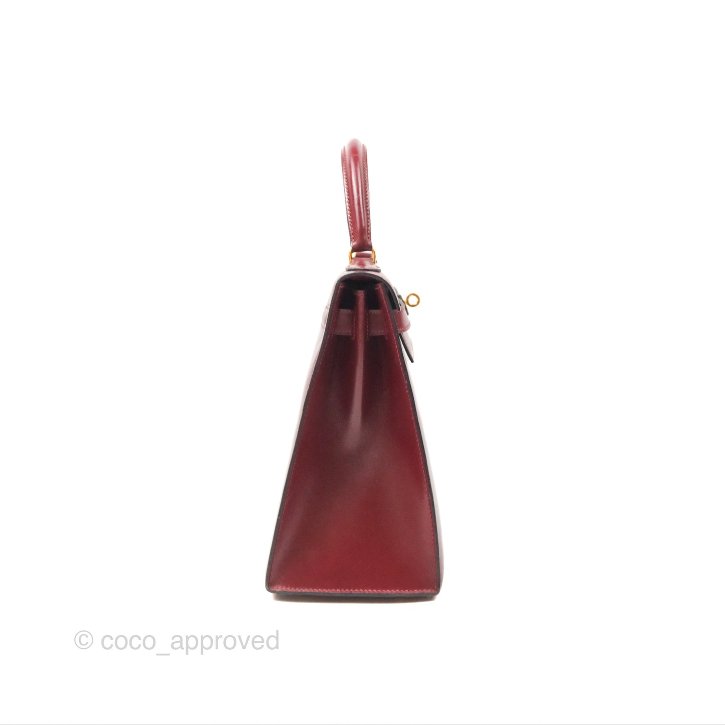 Hermès Kelly Sellier 28 Box Rouge Gold Hardware