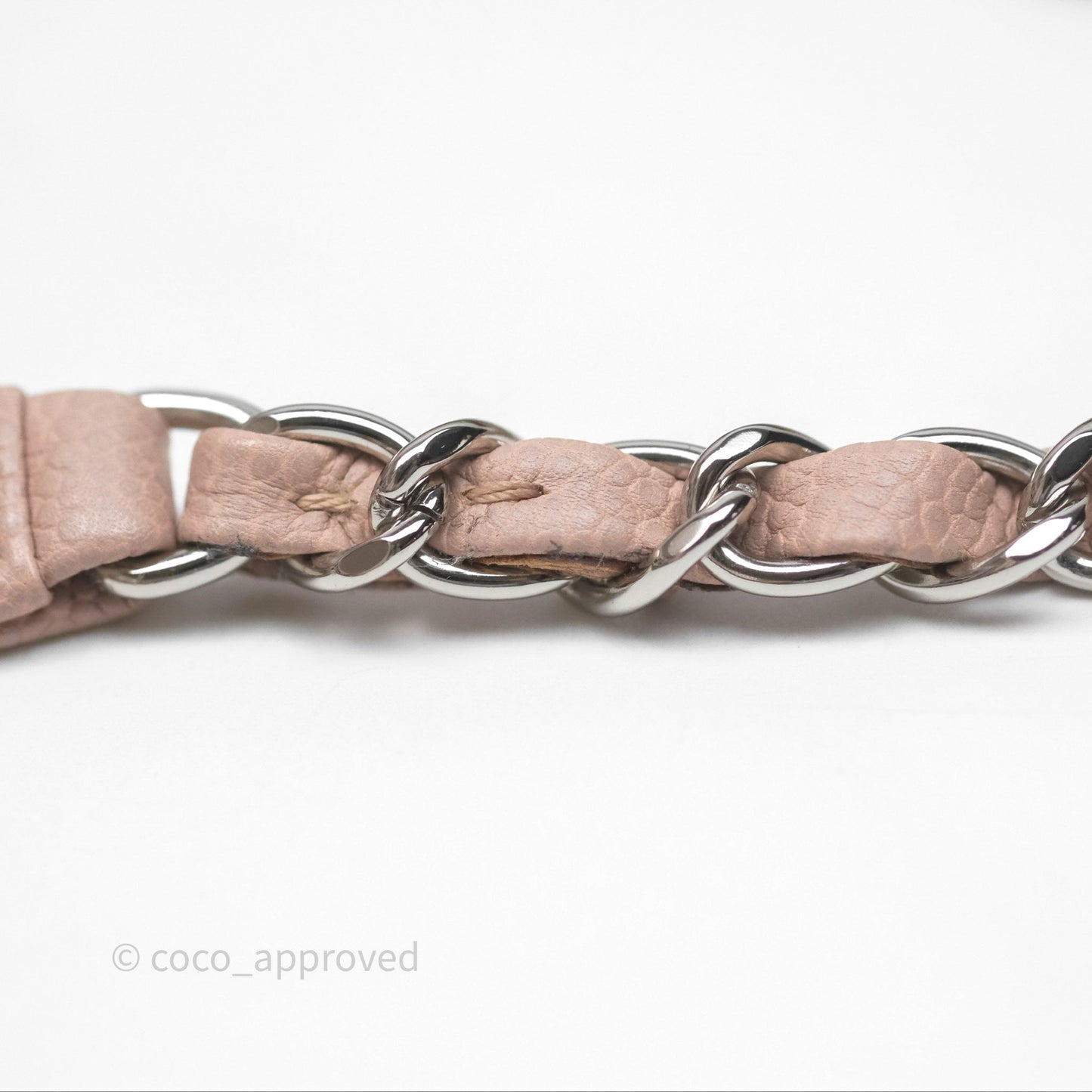 Chanel Quilted Tote Bag Pink Caviar Silver Hardware