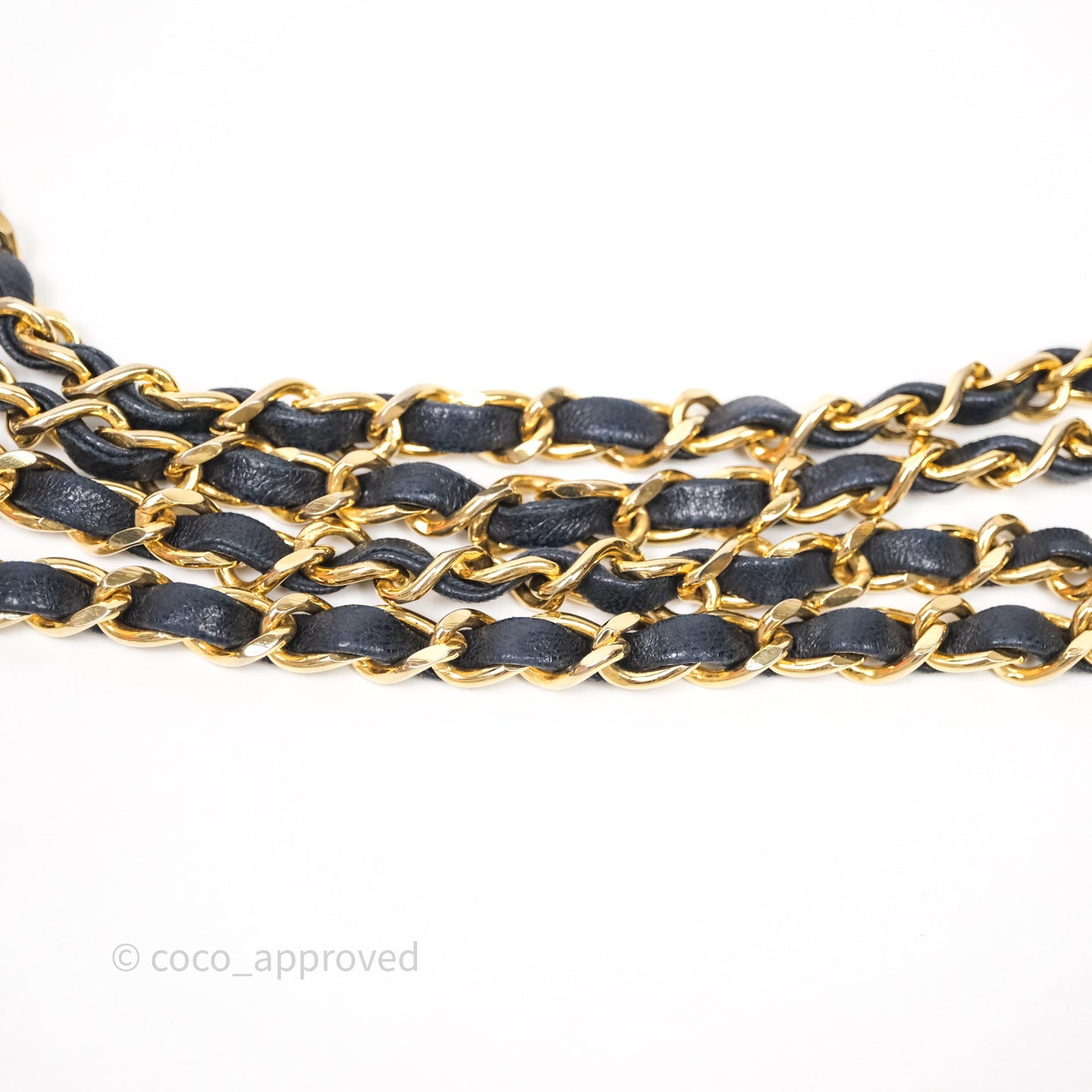 Chanel Vintage 31 Navy Lambskin 24K Gold Hardware