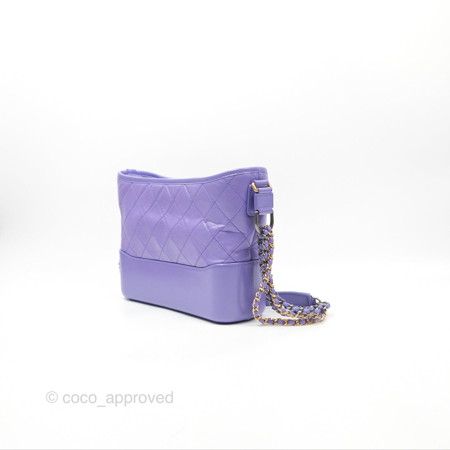 Chanel New Medium Gabrielle Purple Aged Calfskin