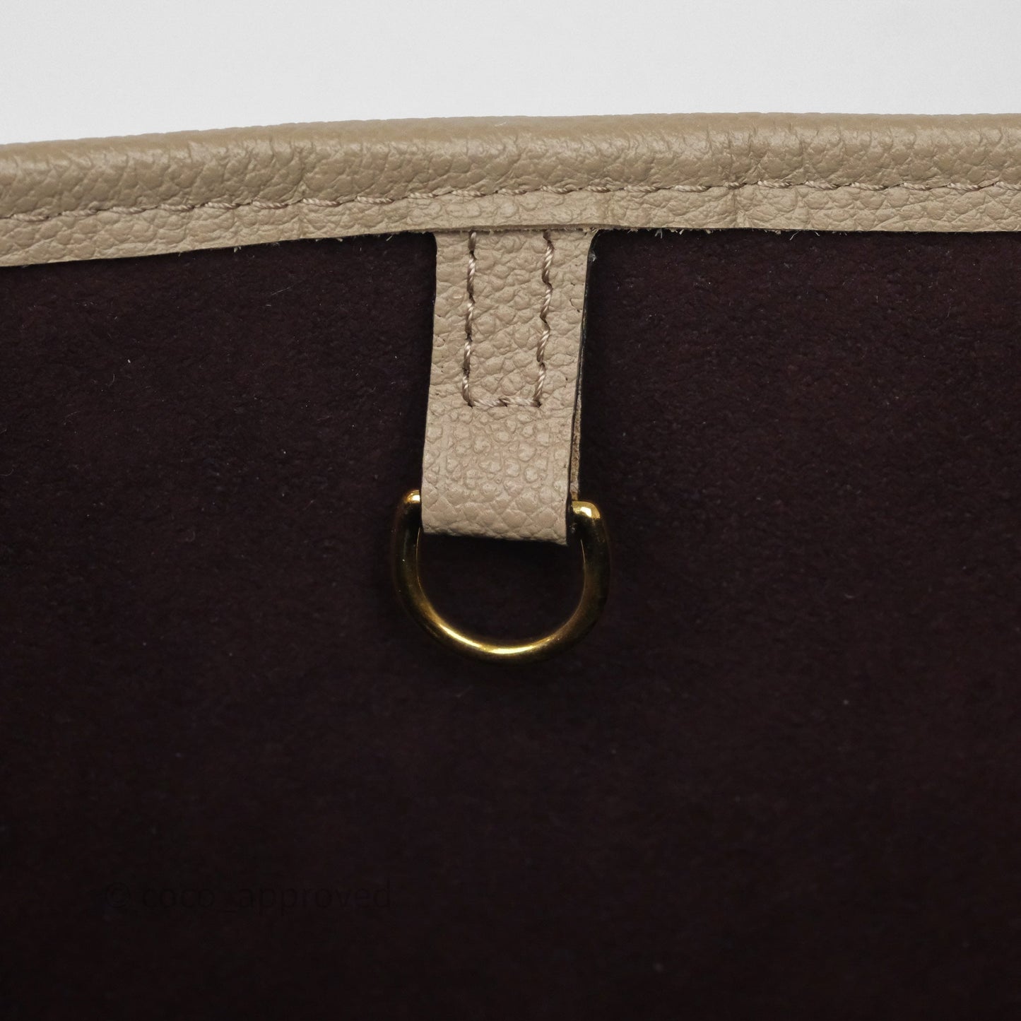 Louis Vuitton Neverfull MM Monogram Empreinte Leather Tourterelle