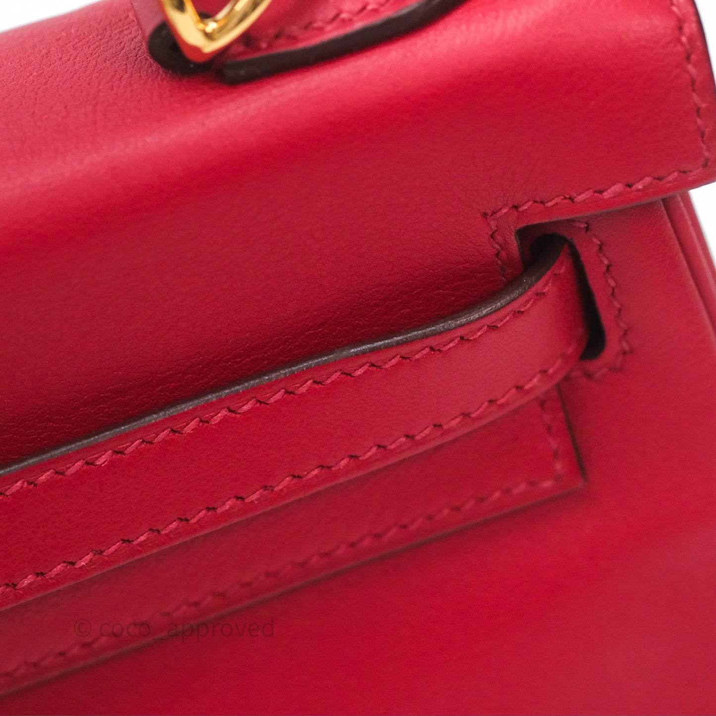 Hermès Kelly II 25 Retourne Swift Rouge Piment 5X Gold Hardware
