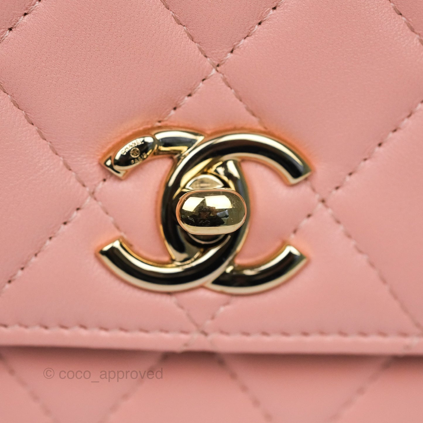 Chanel Trendy CC WOC Quilted Salmon Pink Lambskin Gold Hardware