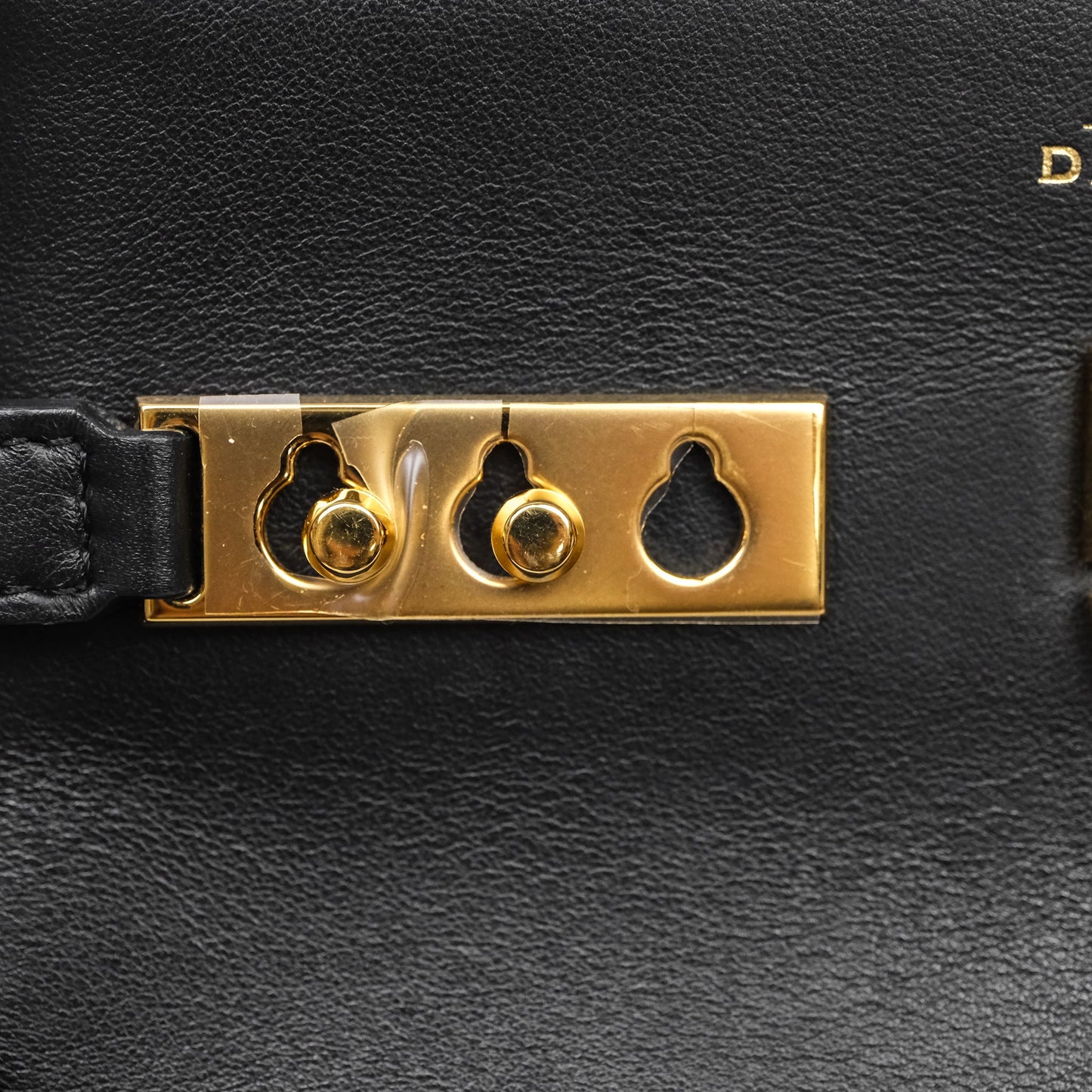 Delvaux Tempête Mini Black Calfskin Gold Hardware