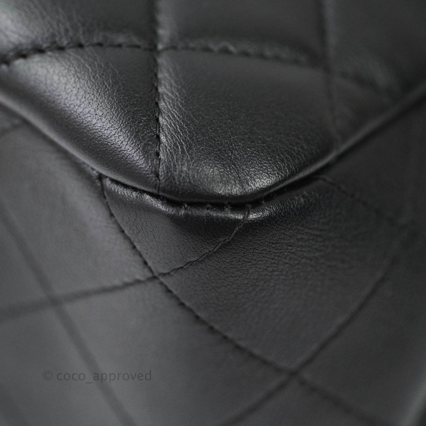 Chanel Quilted Timeless Tote Black Calfskin Gold Hardware