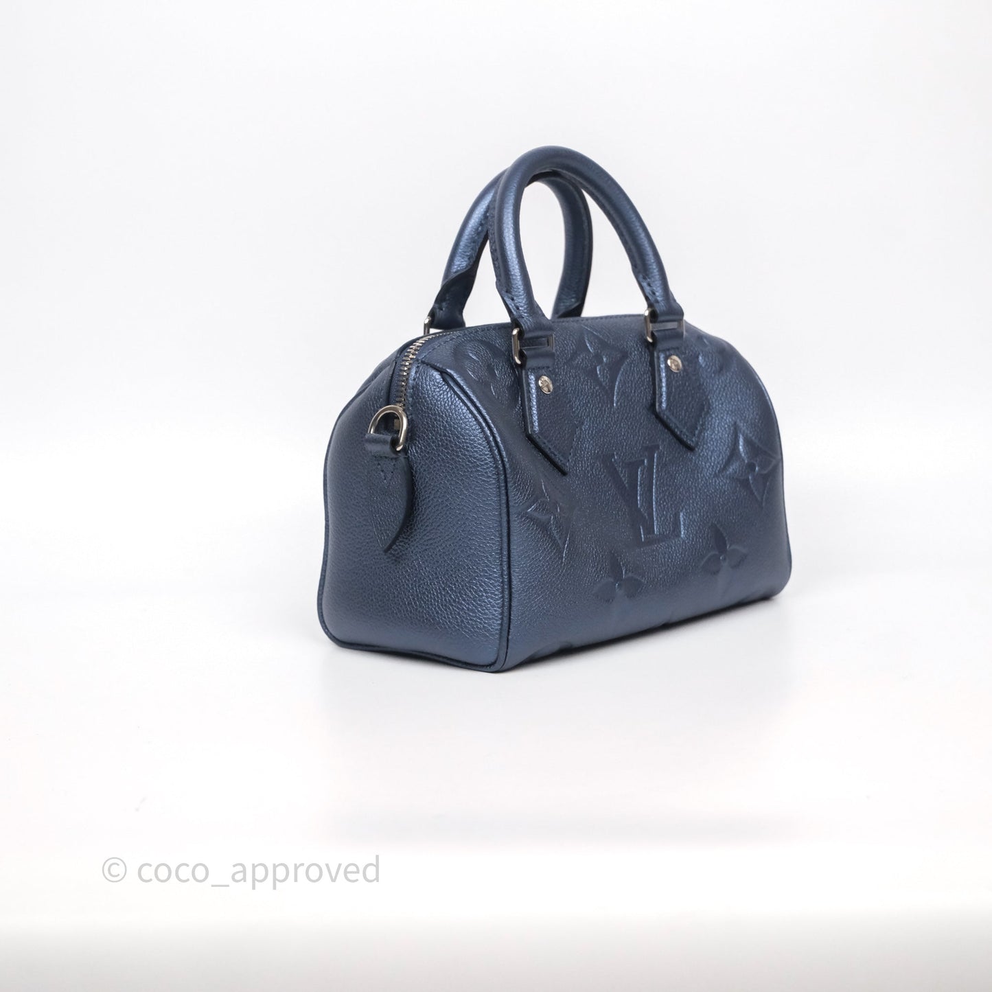 Louis Vuitton Speedy Bandoulière 20 Monogram Empreinte Navy