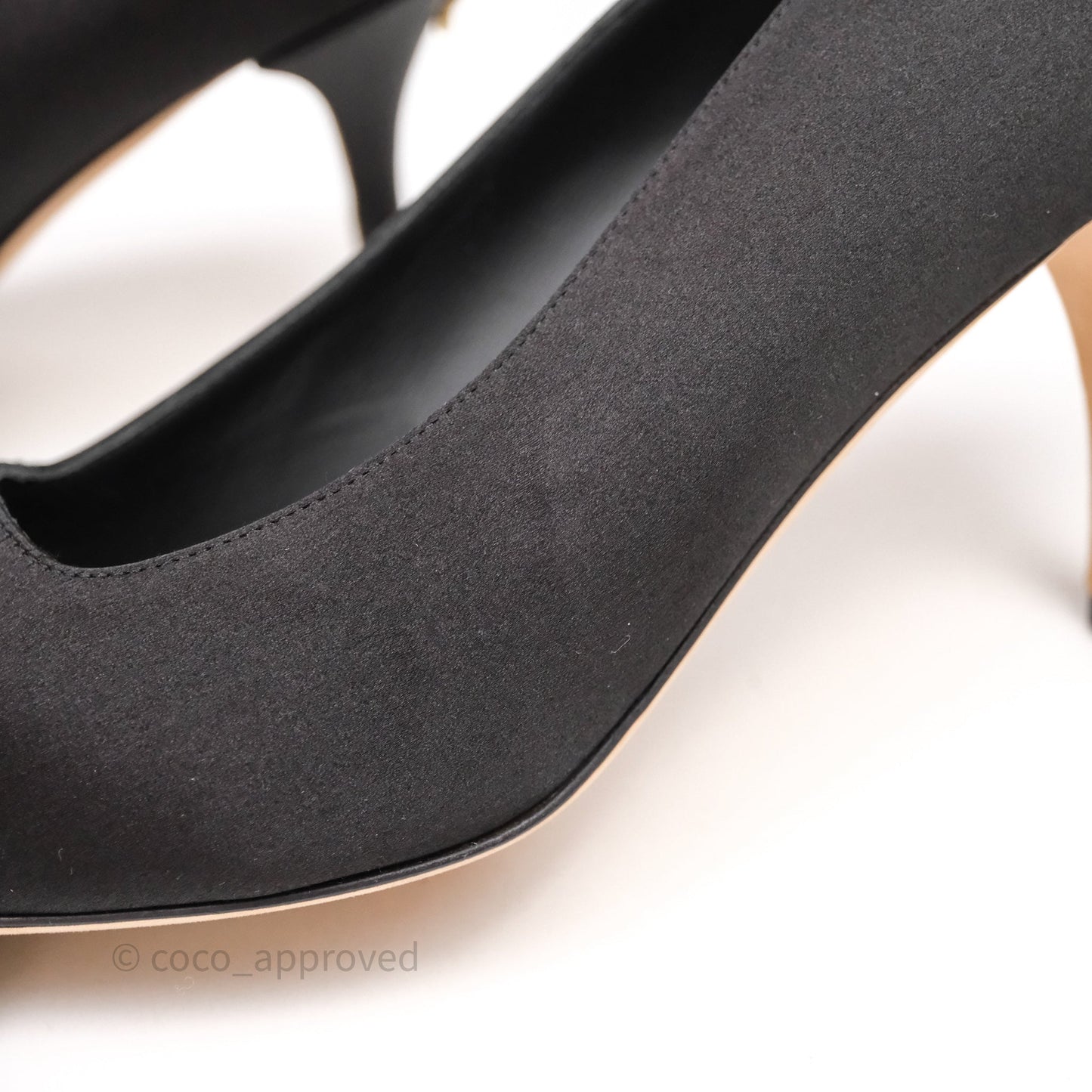 Chanel Classic Heels CC Black Size 39