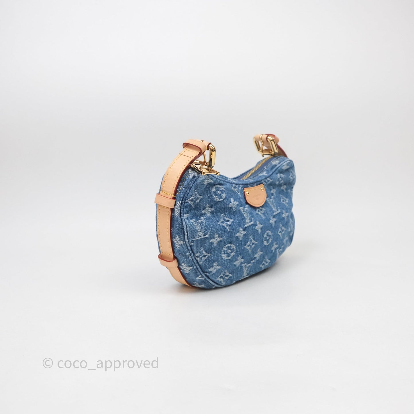 Louis Vuitton Croissant MM Denim Blue Monogram