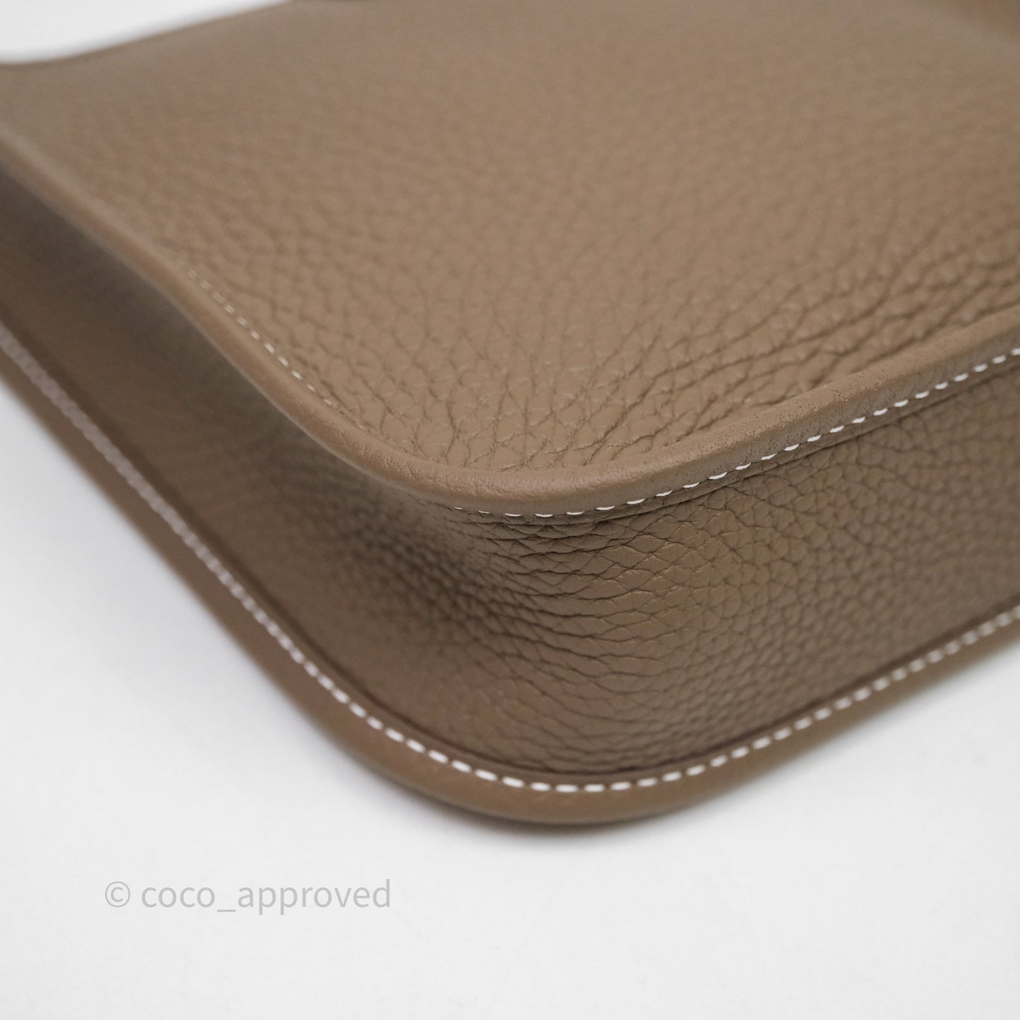 Hermès Mini Evelyne 16 Etoupe 18 Clemence Gold Hardware