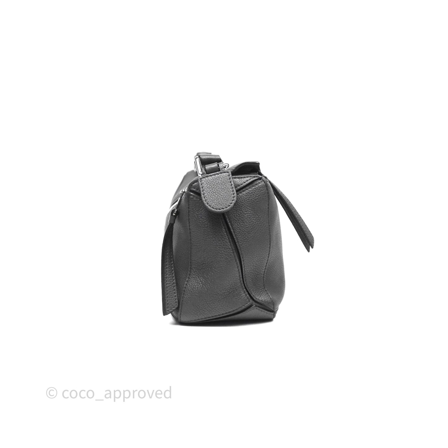 Loewe Small Puzzle Grey Calfskin Edge Bag