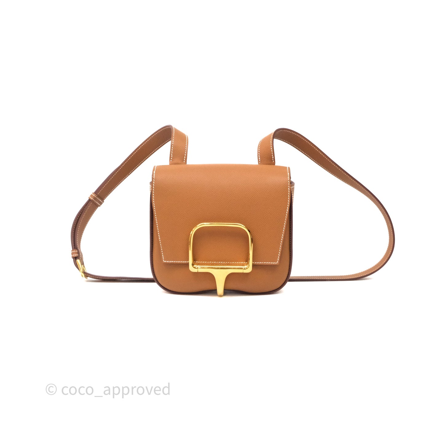 Hermès Della Cavalleria Mini Bag Gold 37 Epsom Gold Hardware