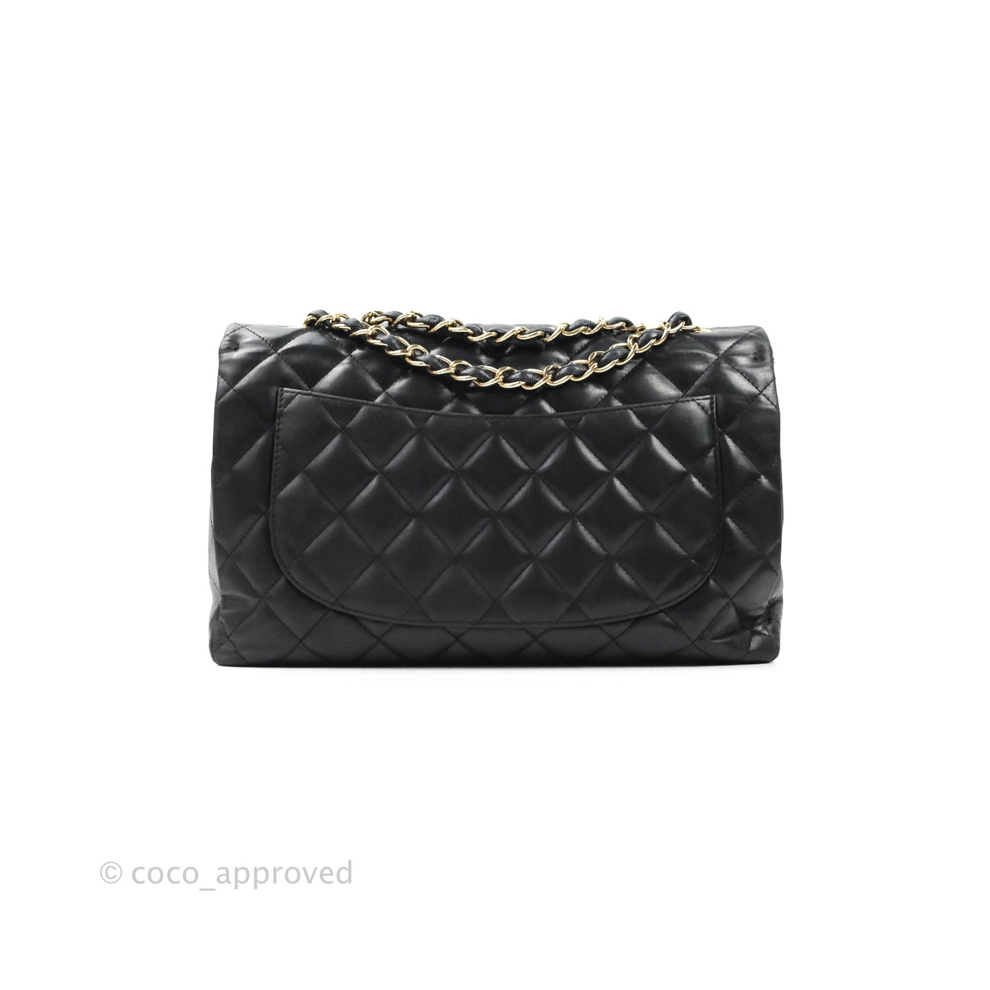 Chanel Jumbo Single Flap Black Lambskin Gold Hardware⁣⁣