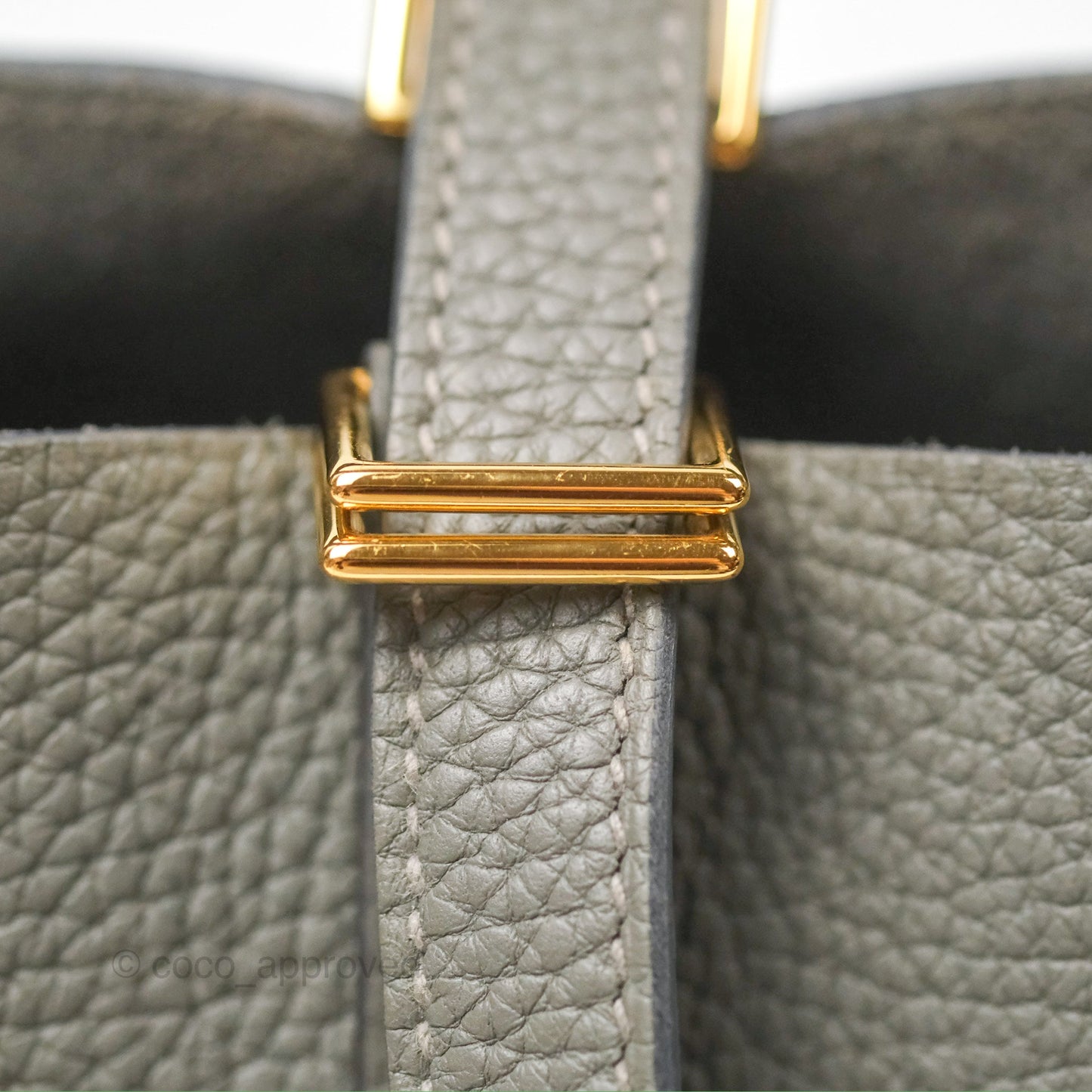 Hermès Picotin Lock 18 Gris Meyer 0L Taurillon Clemence Gold Hardware