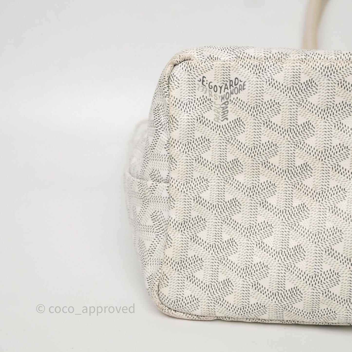 Goyard St Louis Tote PM White