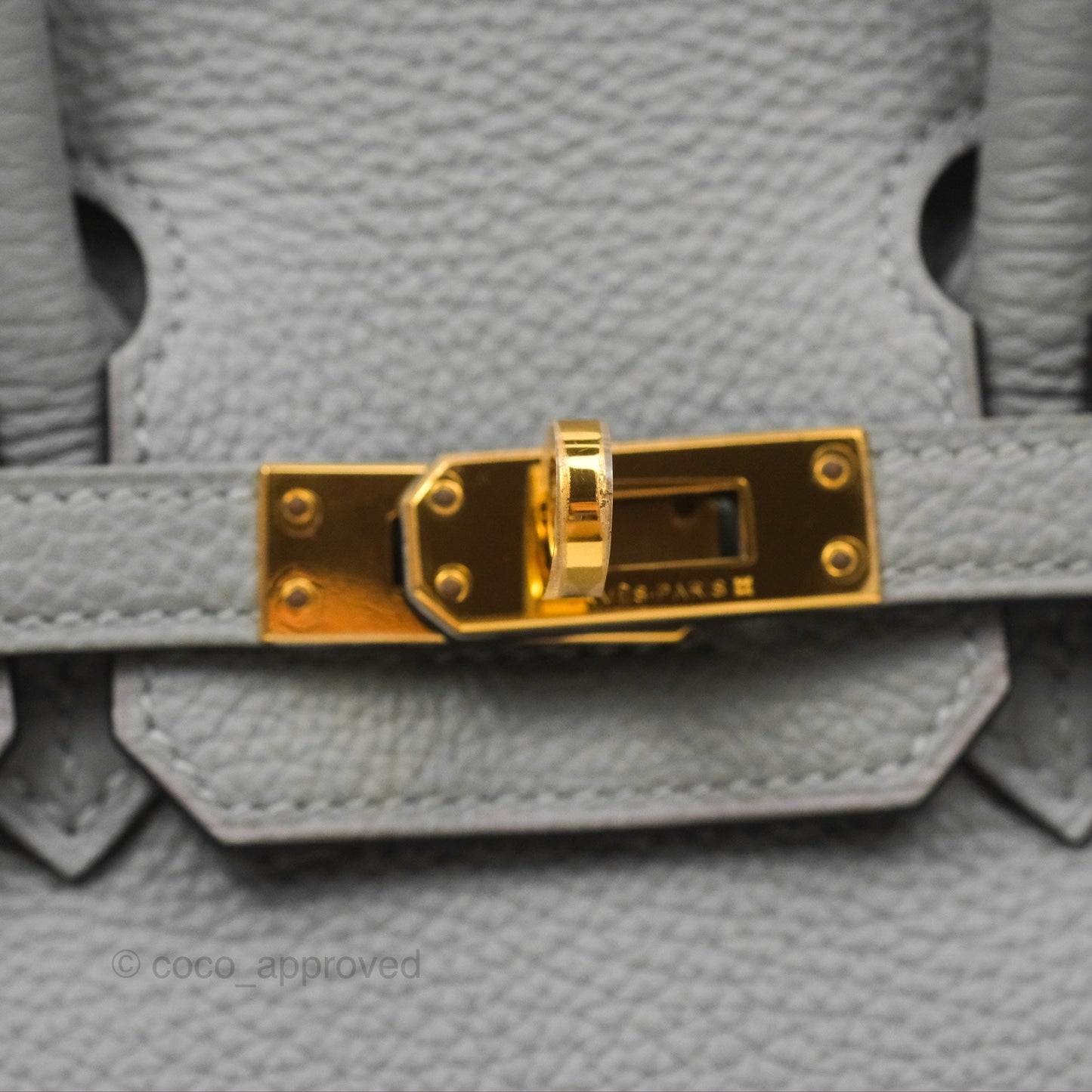Hermès Birkin 25 Retourne Gris Mouette 4Z Togo Gold Hardware