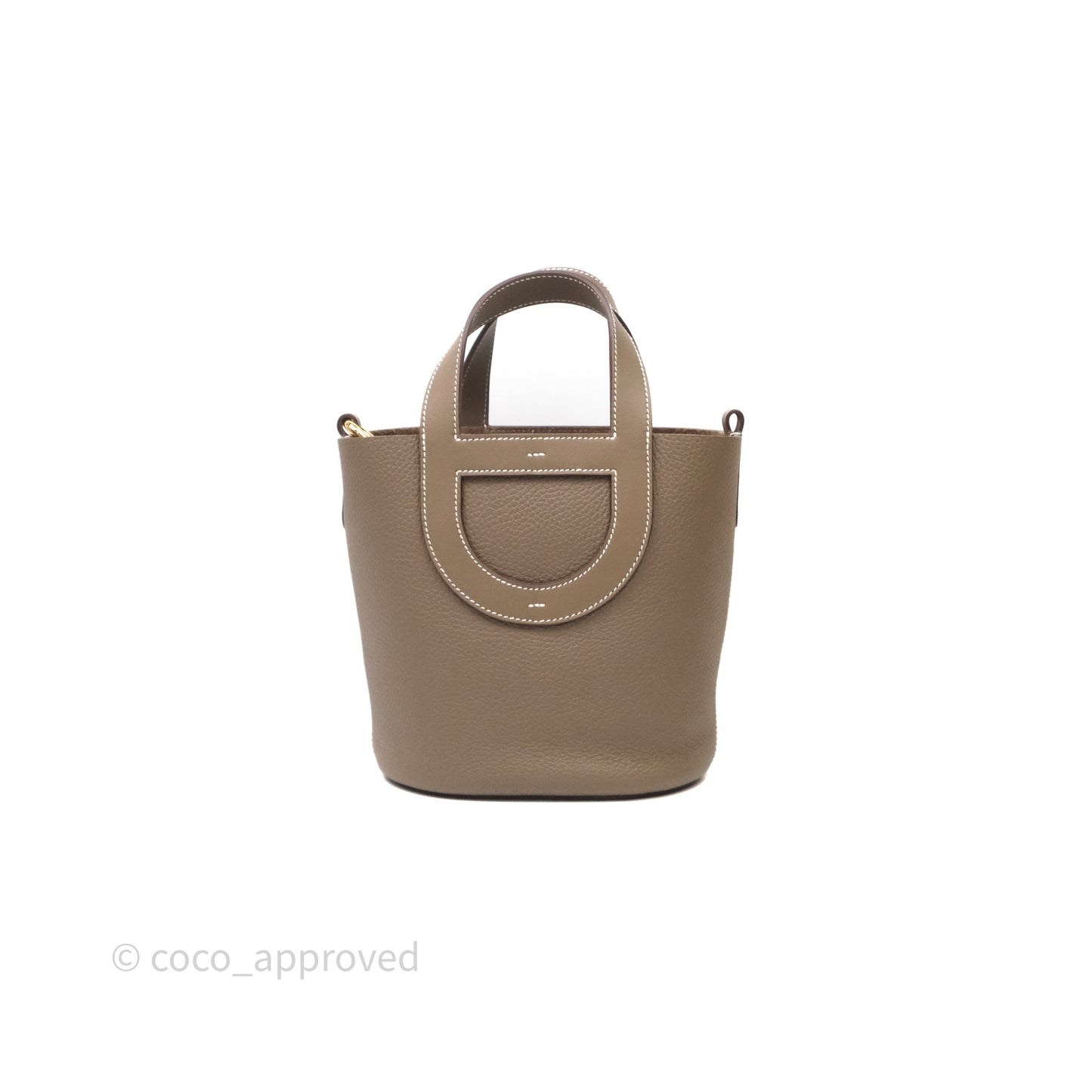 Hermès In-The-Loop 18 Etoupe Taurillon Clemence Veau Swift Gold Hardware
