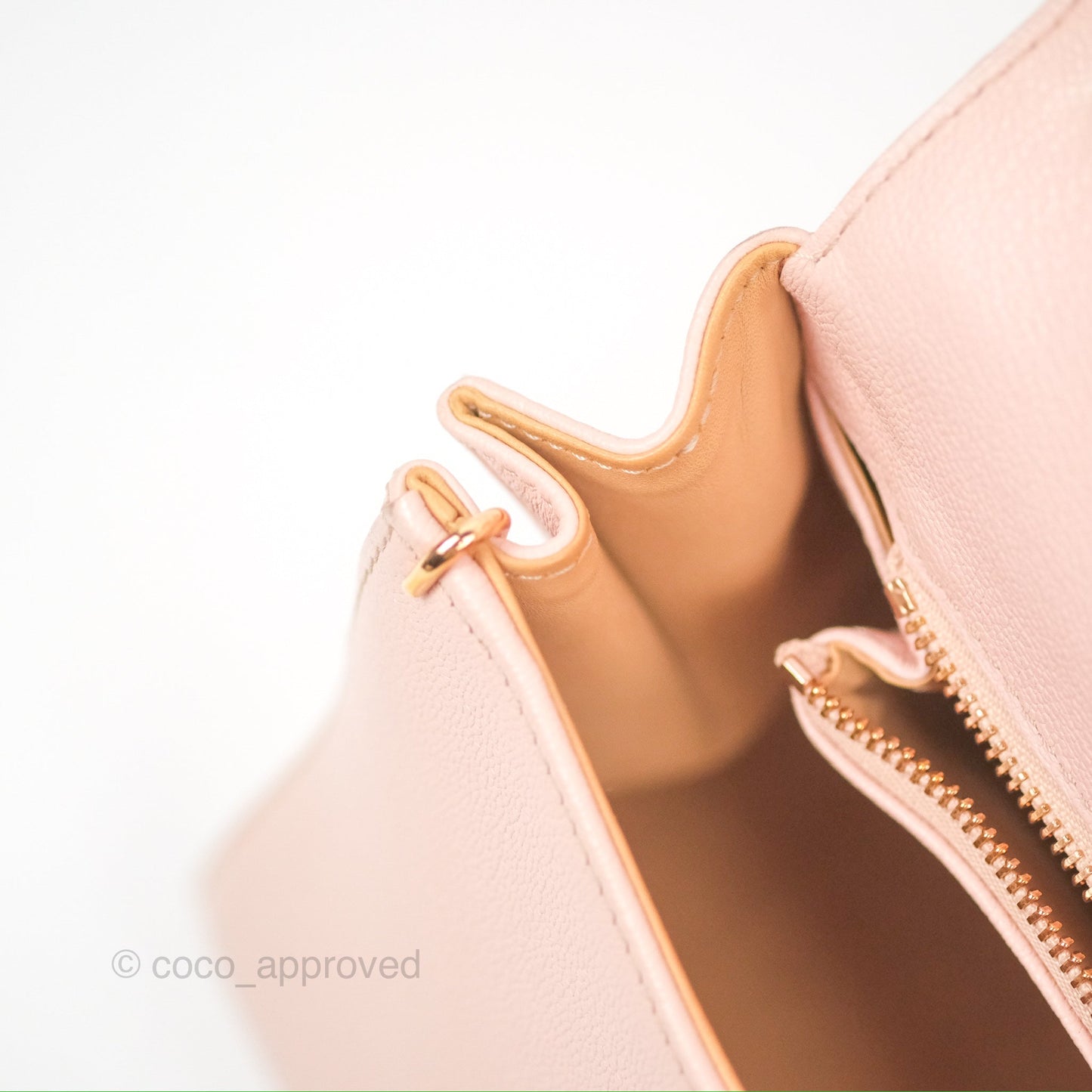 Delvaux Brillant East West Top Handle Bag Nude Pink Rose Gold Hardware