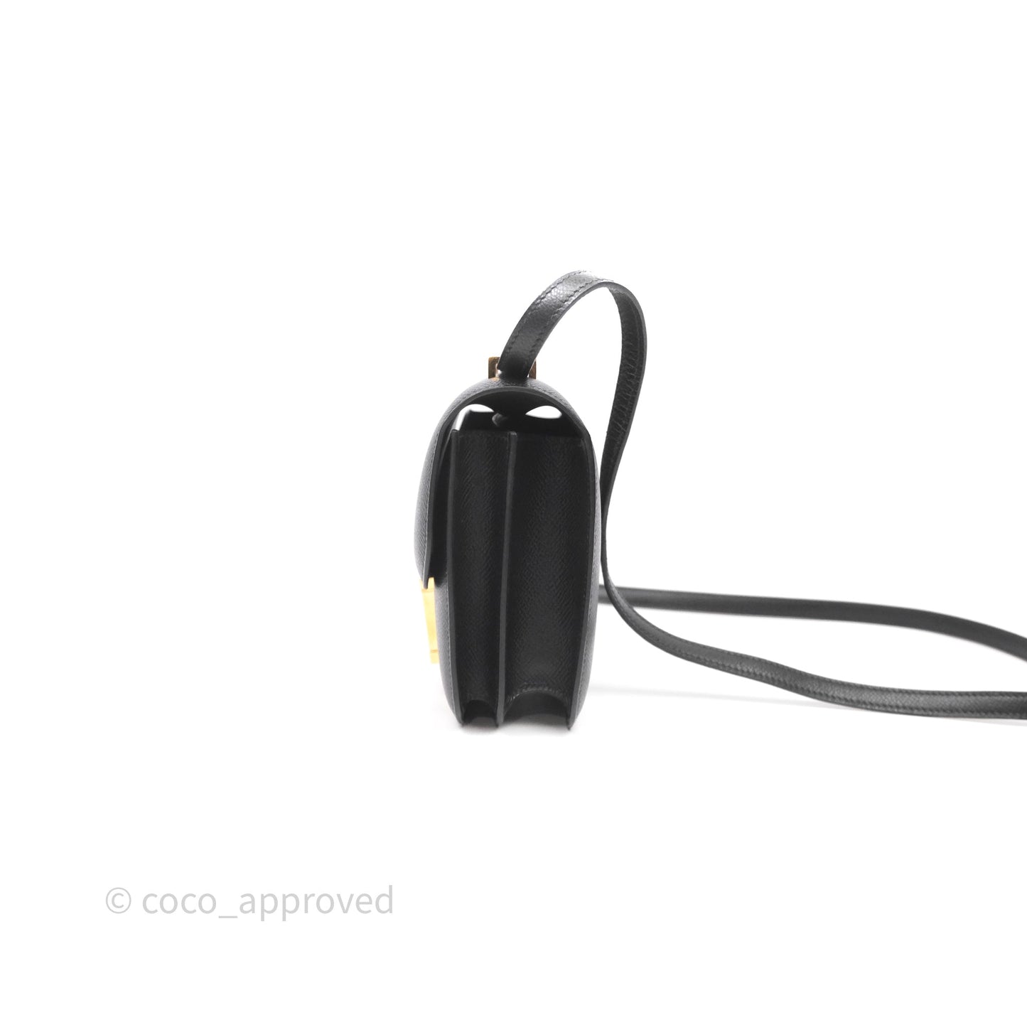 Hermès Constance Mini 18cm Black Epsom Gold Hardware