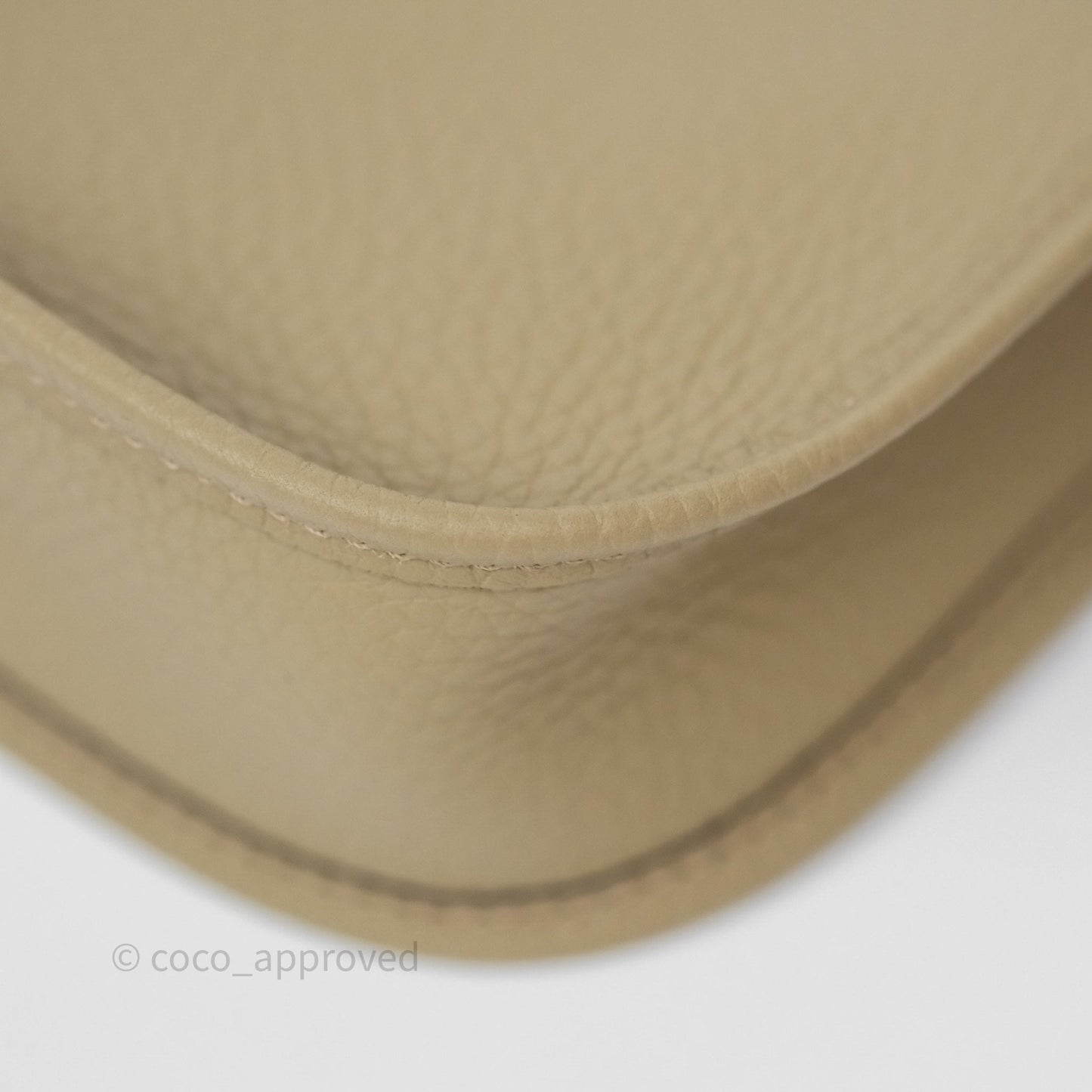 Hermès Mini Evelyne 16 Beige Marfa 8Q Clemence Gold Hardware