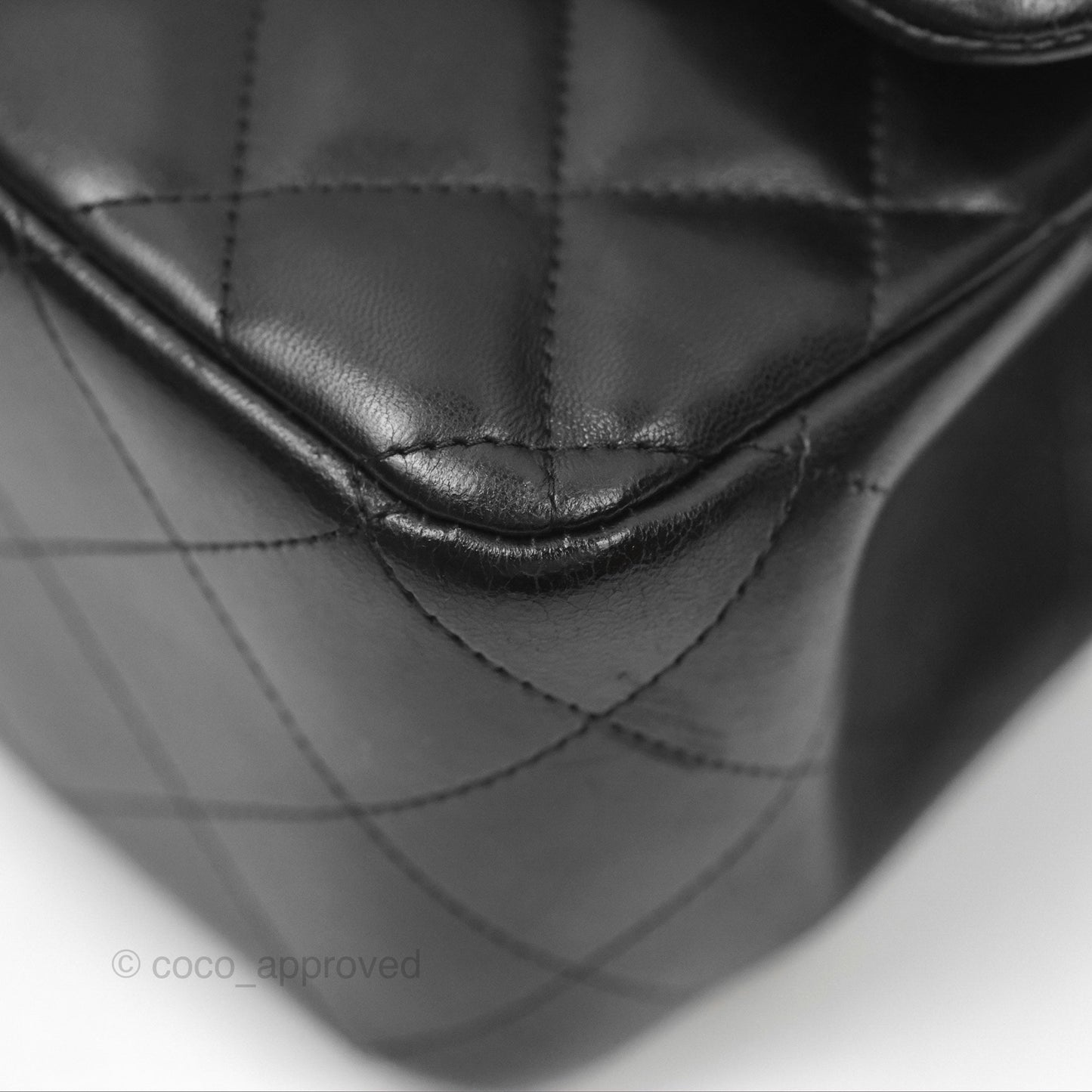 Chanel Jumbo Double Flap Black Lambskin Silver Hardware⁣⁣