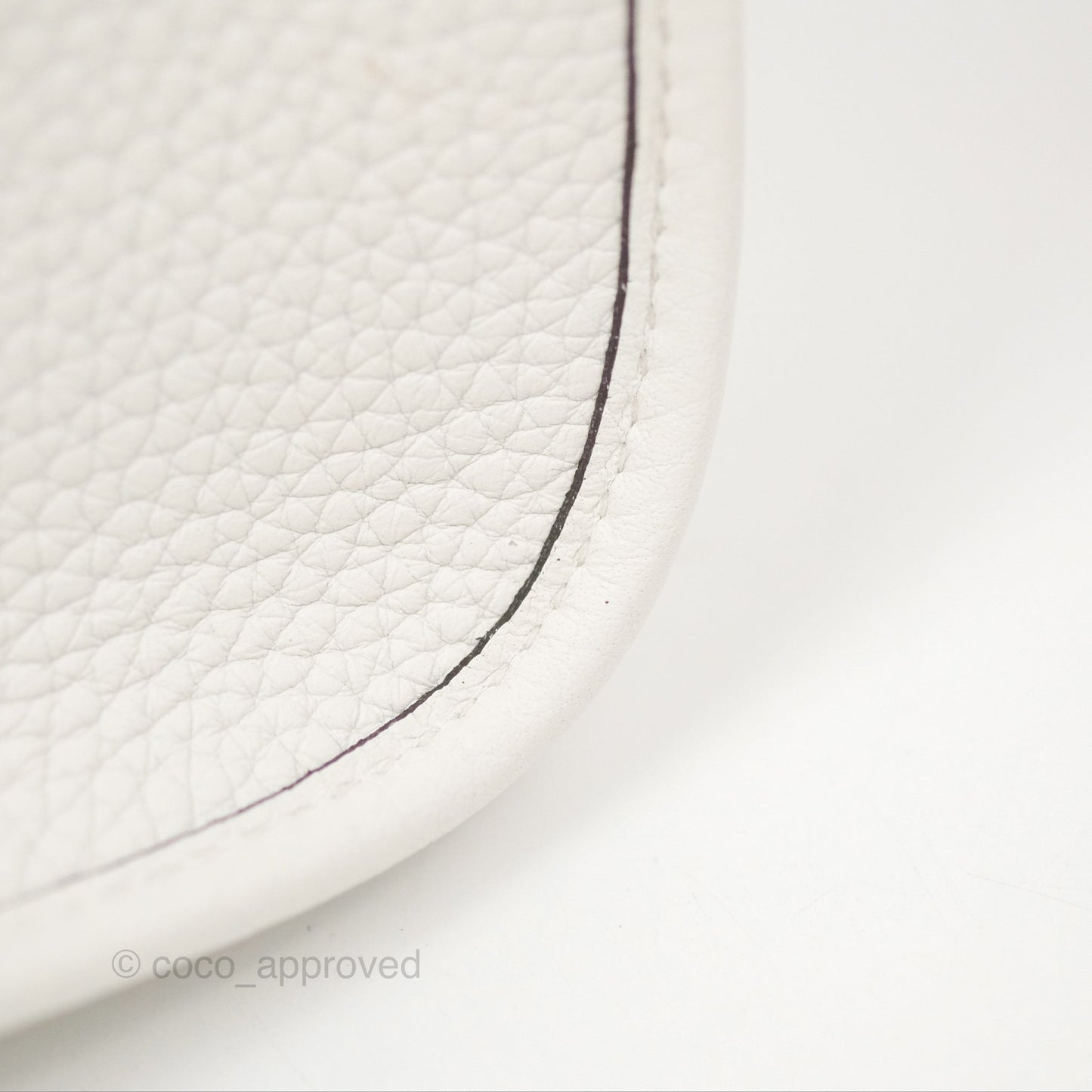 Hermès Mini Evelyne 16 New White Clemence Palladium Hardware