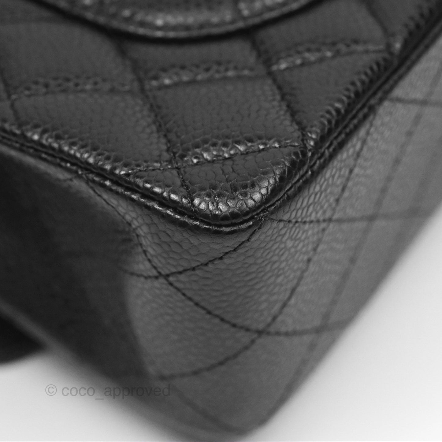 Chanel Small Classic Flap Quilted Black Caviar Gold Hardware