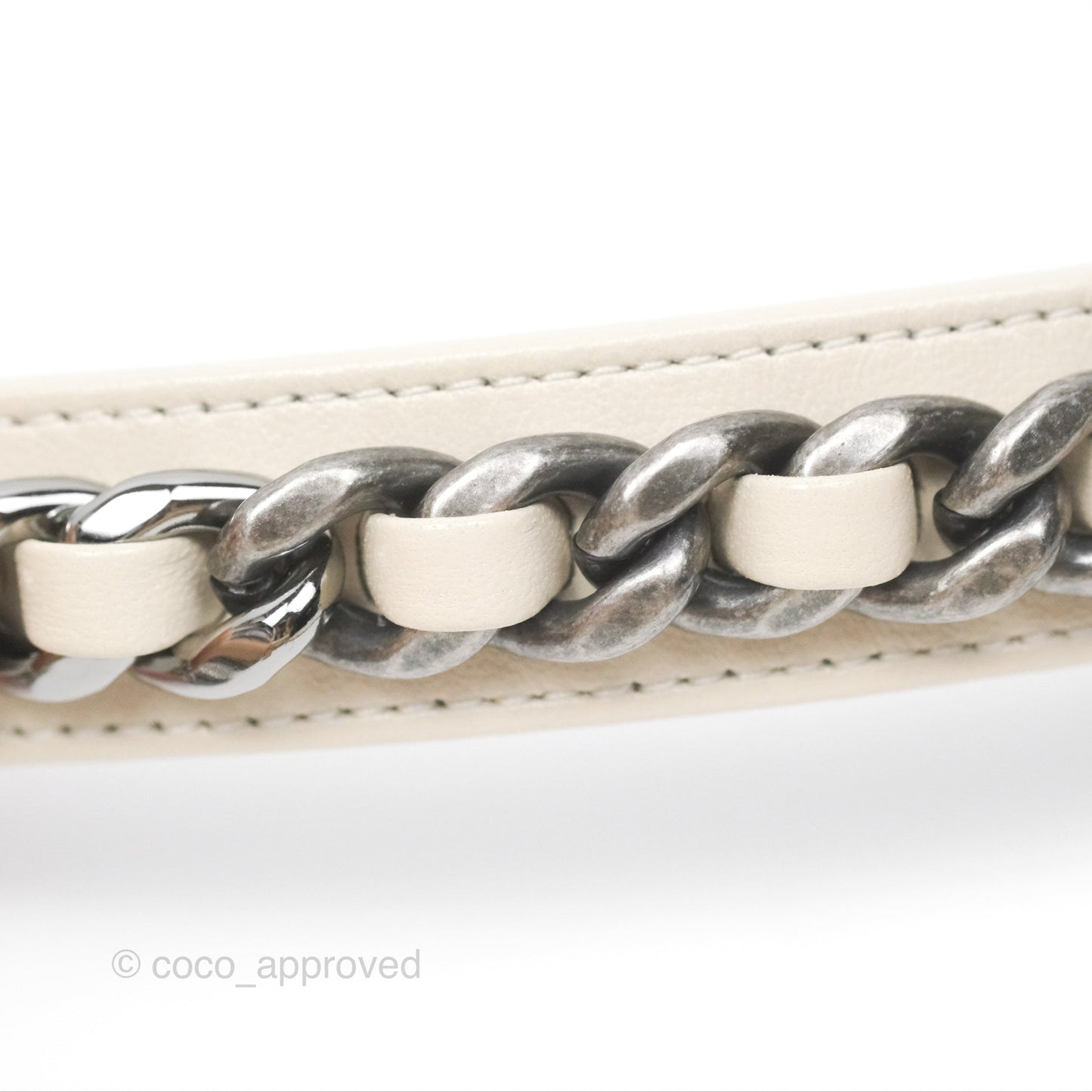 Chanel 19 Small Ivory Mixed Hardware