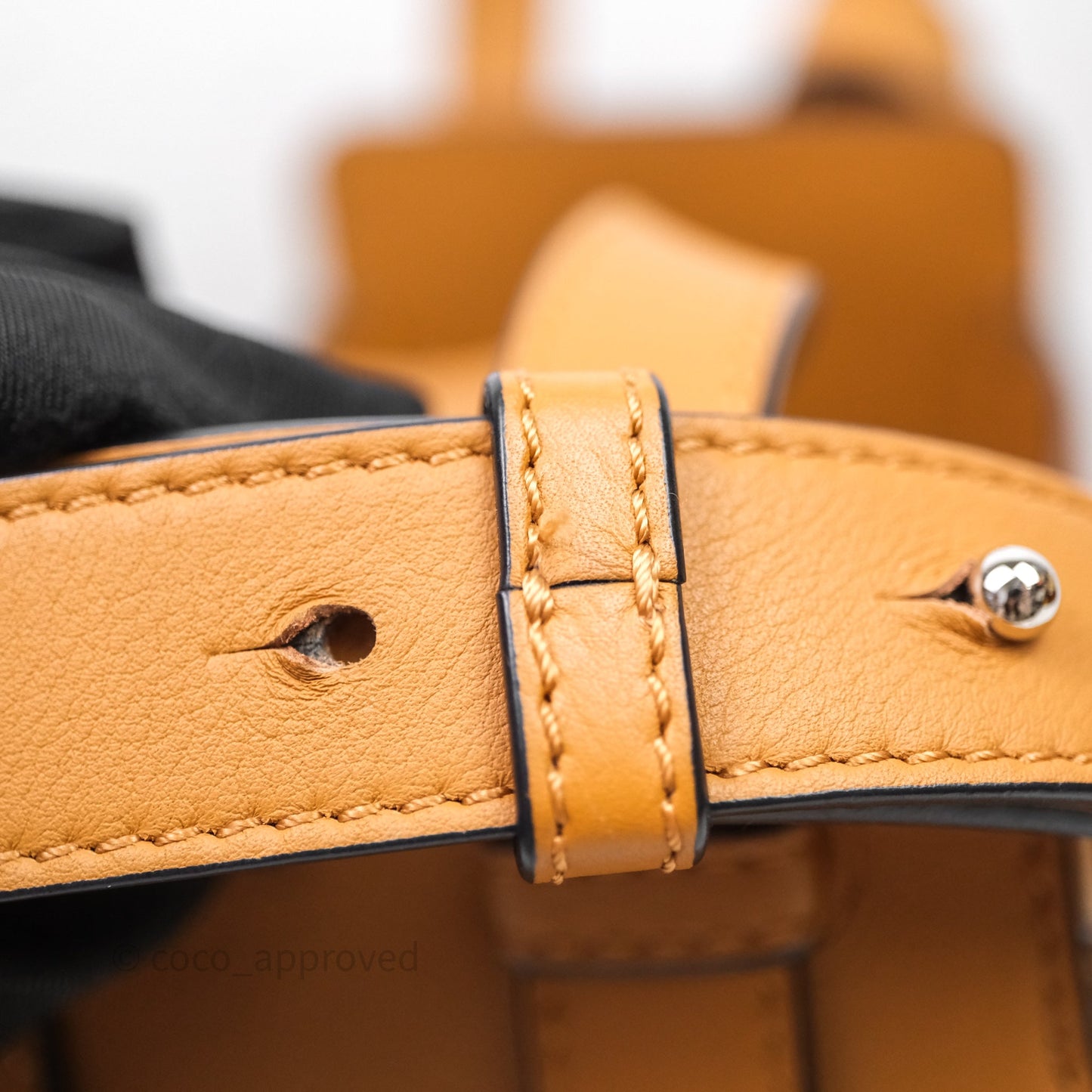 Loewe Small Hammock Drawstring Light Caramel Calfskin