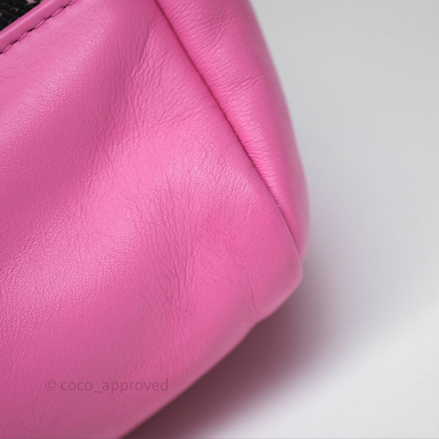 Chanel 31 Large Shopping Bag Leaves Printed Canvas/ Calfskin Pink