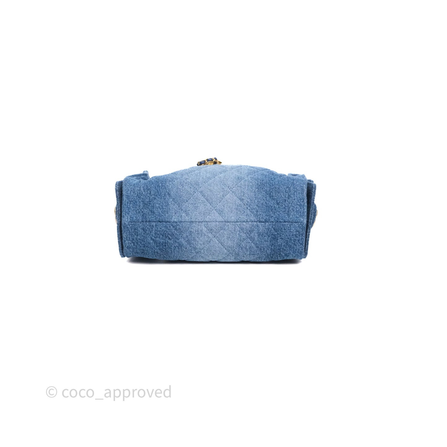 Chanel 25 Mini Washed Denim Aged Gold Hardware