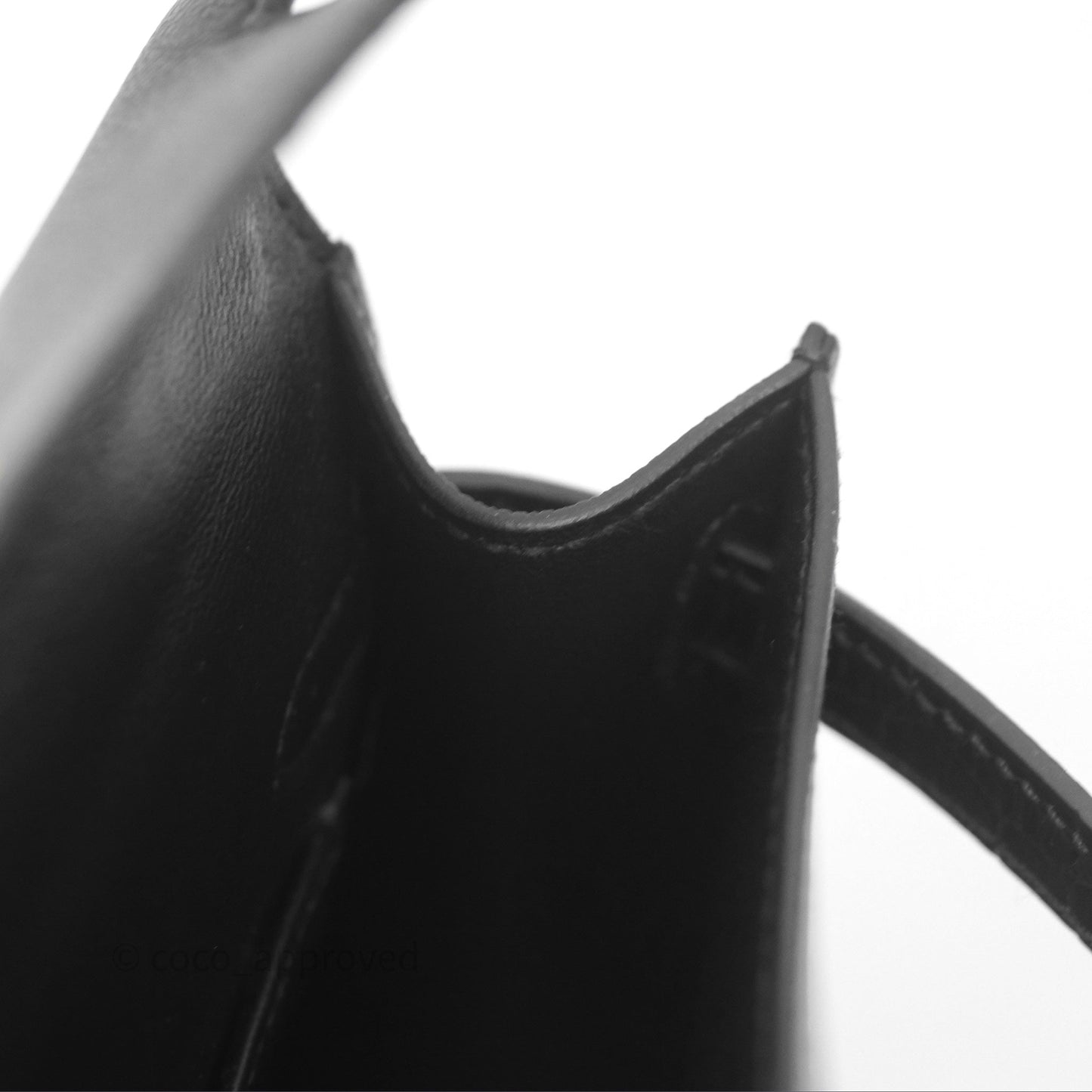 Hermès Mini Kelly II Touch Noir 89 Croc Gold Hardware