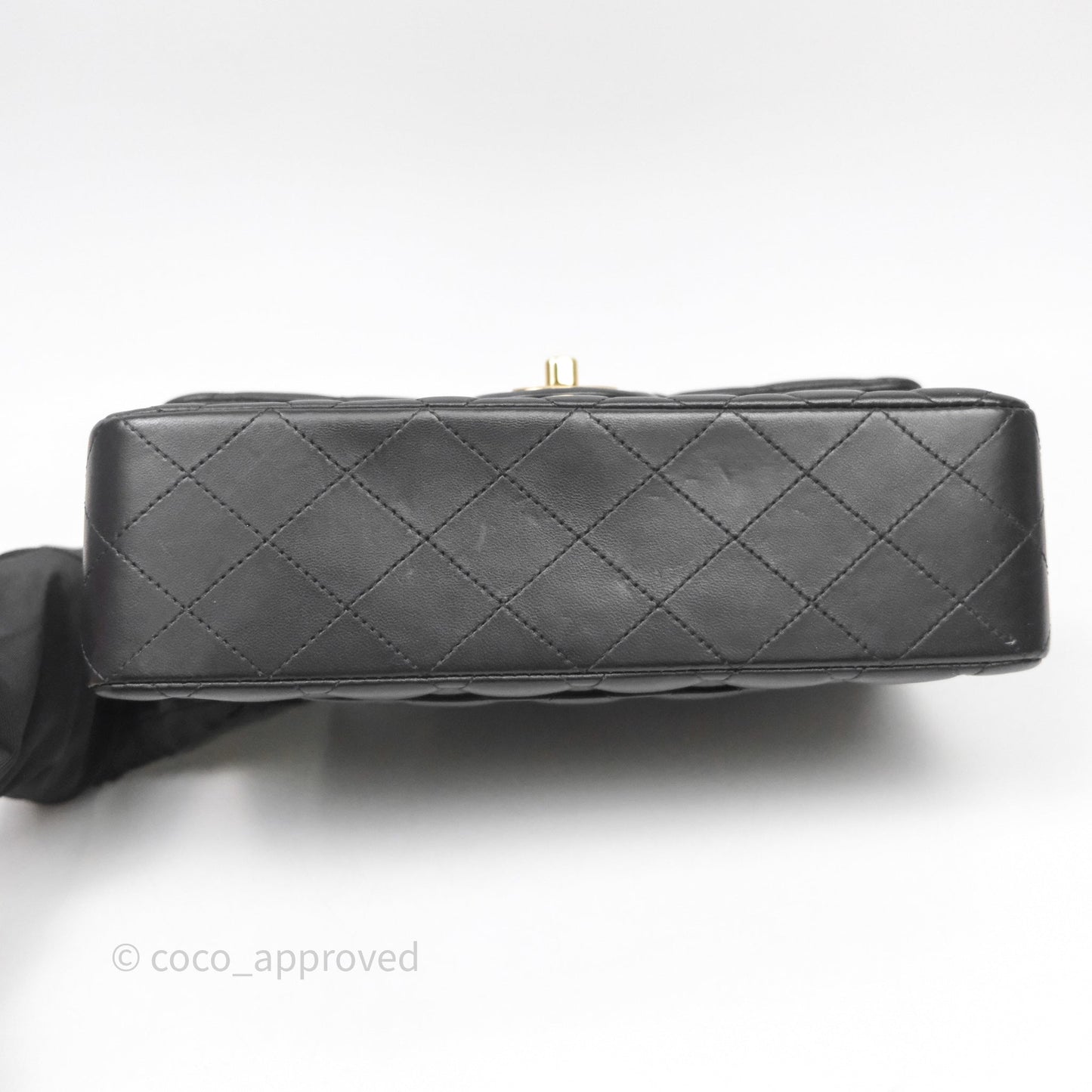 Chanel Small Classic Flap Quilted Black Lambskin Gold Hardware