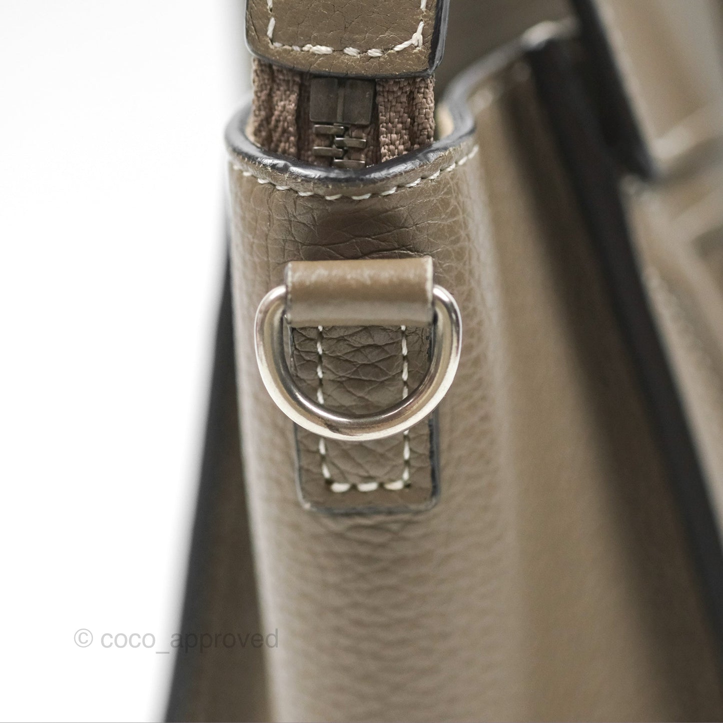 Celine Nano Luggage in Souris Drummed Calfskin