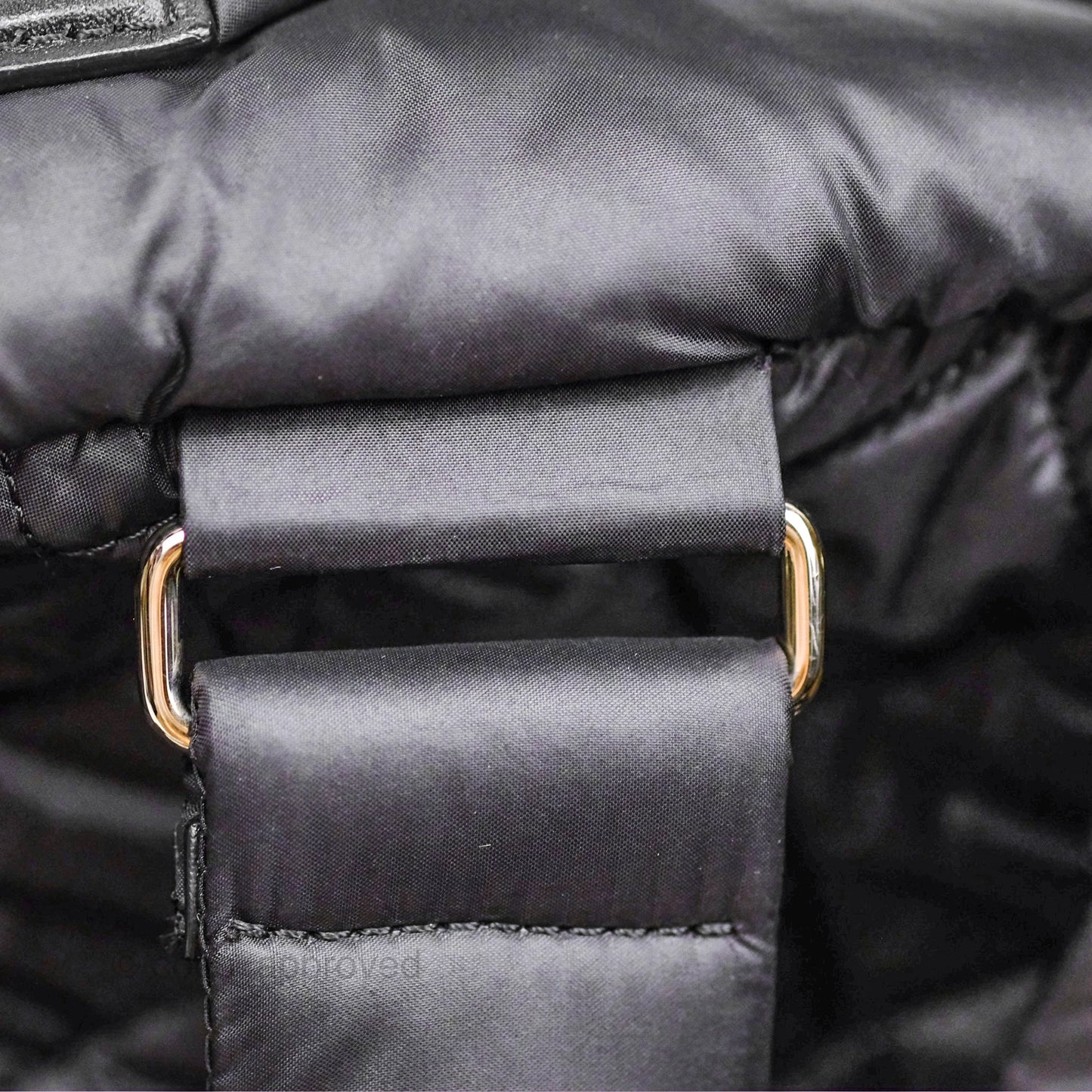 Chanel Coco Cocoon Backpack Black Nylon Silver Hardware