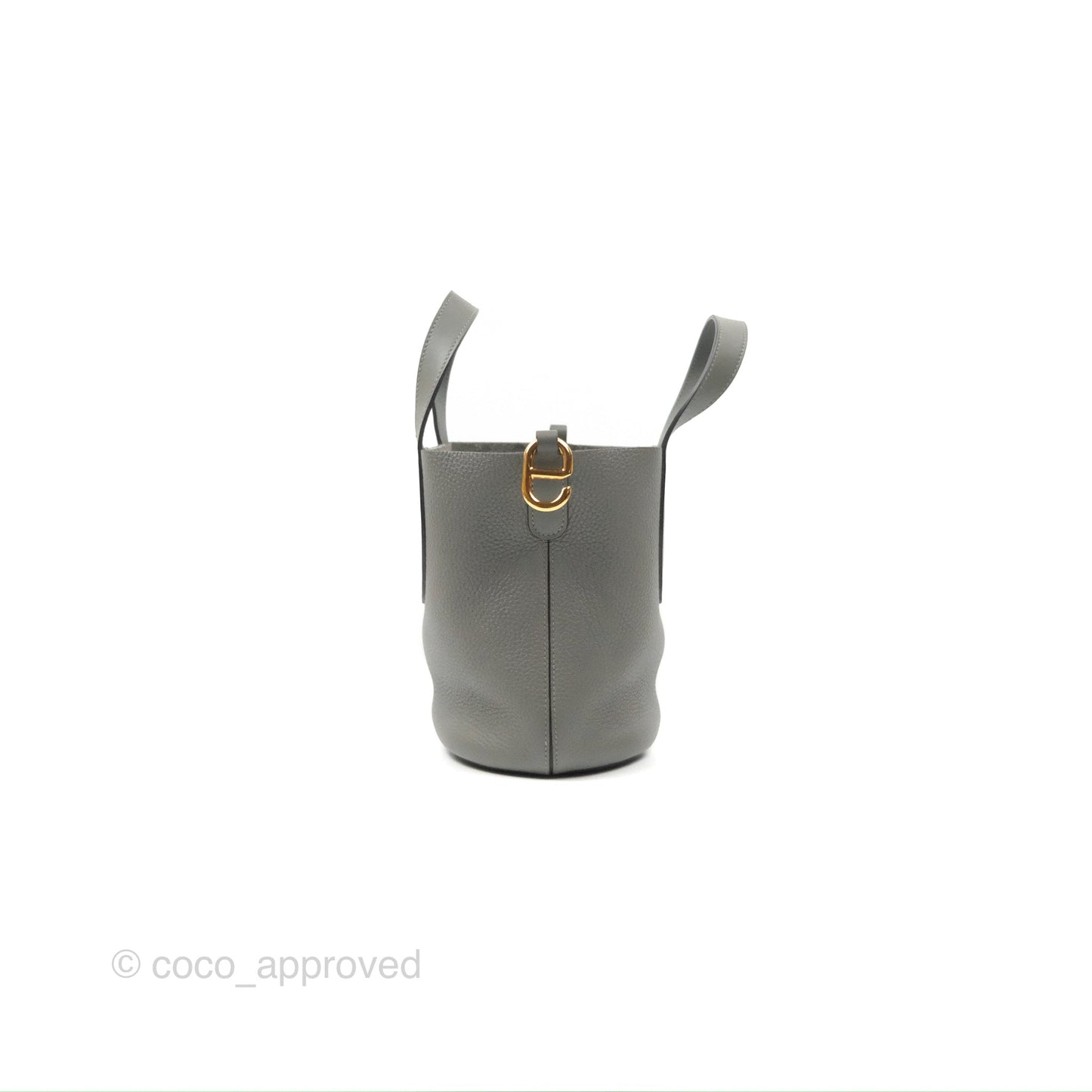 Hermes In-The-Loop 18 Gris Meyer 0L Clemence Gold Hardware