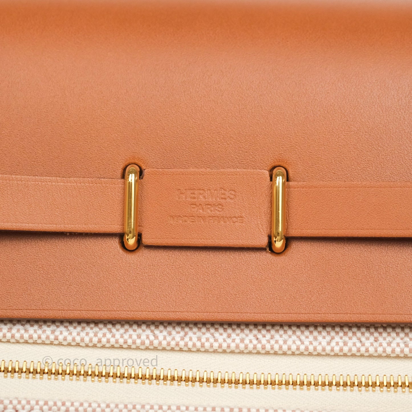 Hermes Mini Herbag Gold Ecru Gold Hardware