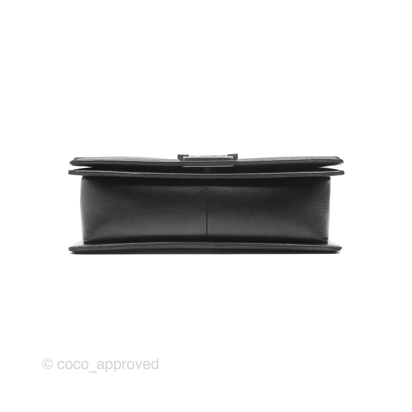 Chanel Medium Boy Quilted Black Lambskin Ruthenium Hardware
