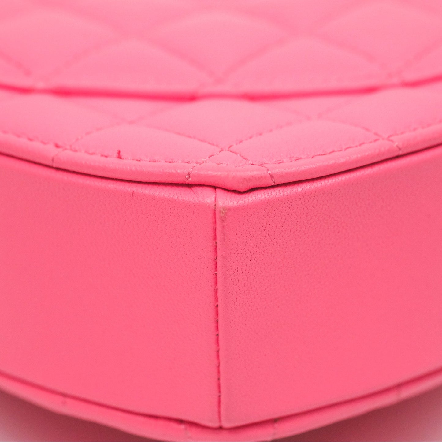 Chanel Small Heart Bag Pink Lambskin Gold Hardware 22S
