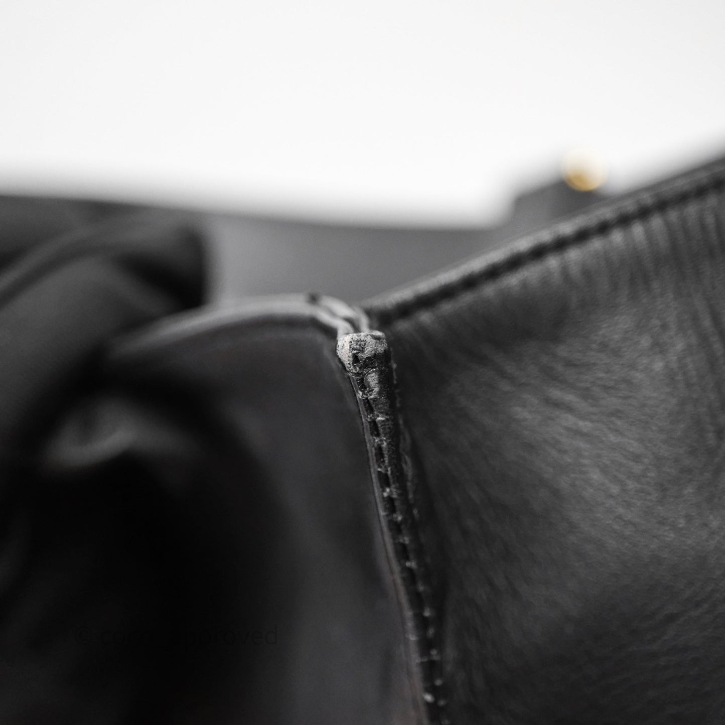 Chanel Vintage Shoulder Bag Black Calfskin Gold Hardware