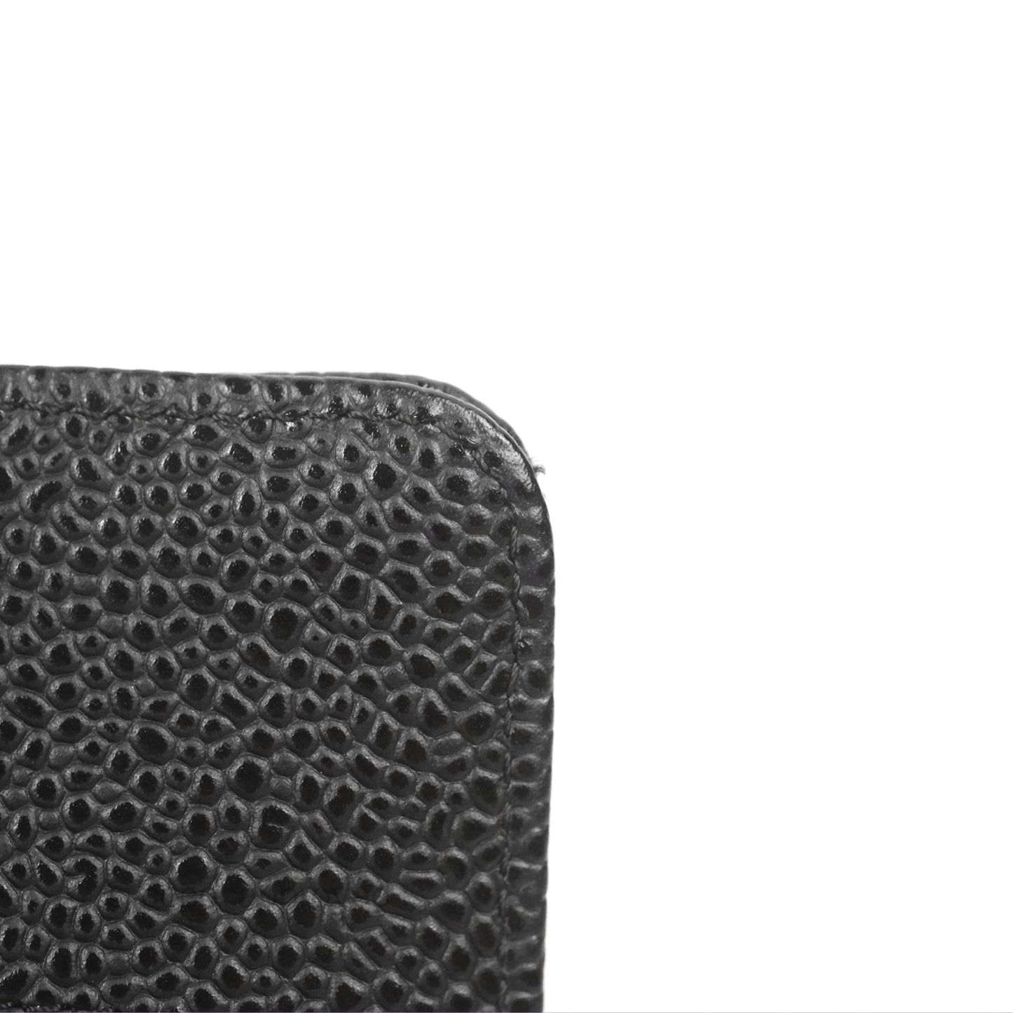 Chanel Quilted WOC Black Caviar Silver Hardware