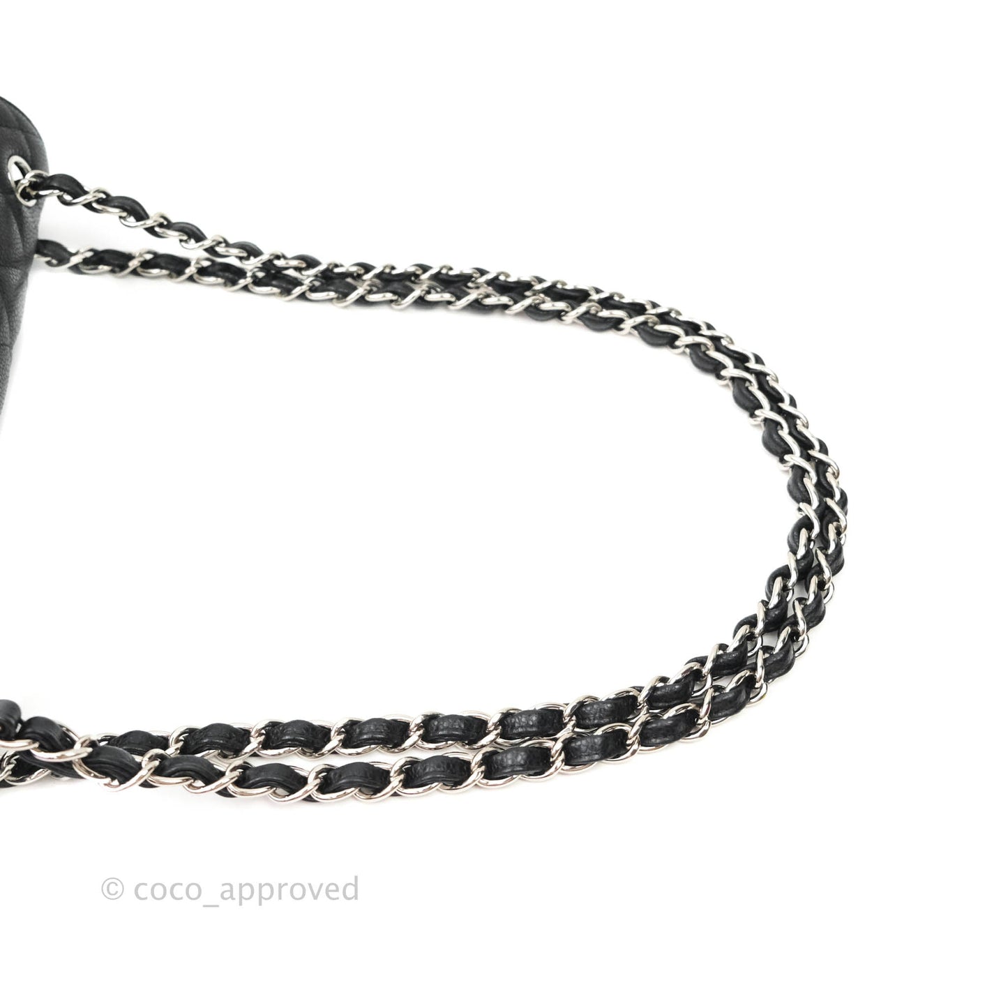 Chanel Jumbo Double Flap Black Caviar Silver Hardware⁣⁣